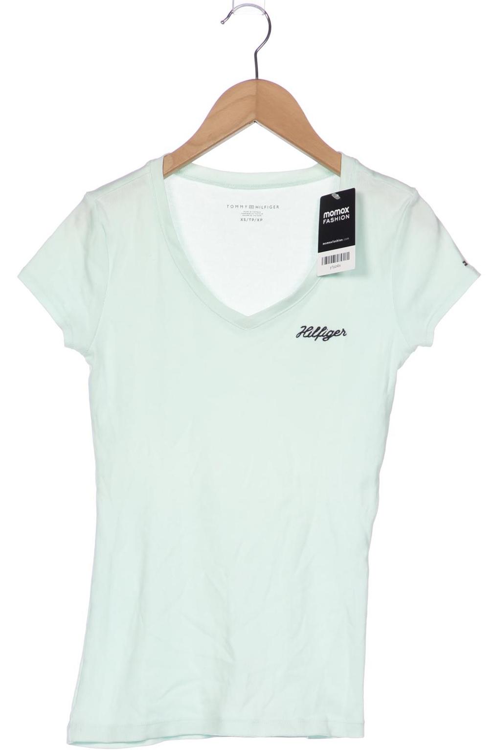 

Tommy Hilfiger Damen T-Shirt, türkis, Gr. 34