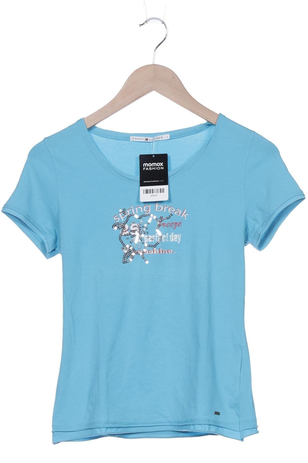 

Tommy Hilfiger Damen T-Shirt, hellblau, Gr. 42