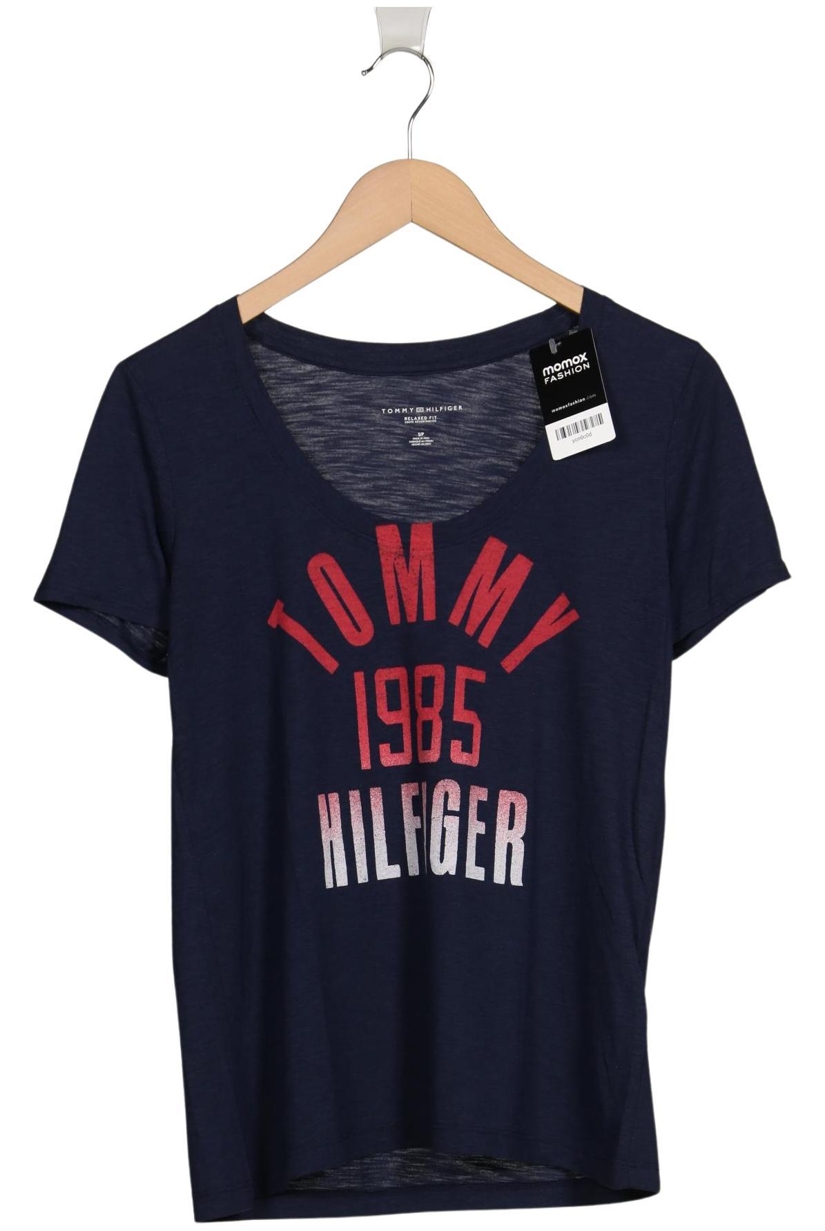 

Tommy Hilfiger Damen T-Shirt, marineblau, Gr. 36