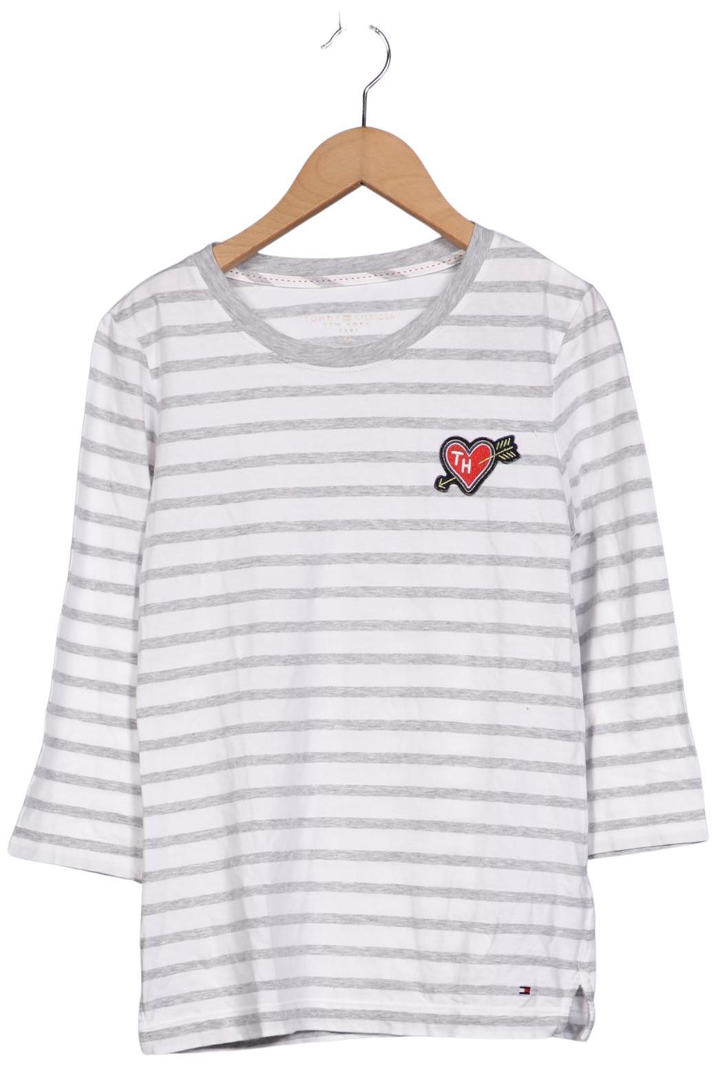 

Tommy Hilfiger Damen Langarmshirt, weiß, Gr. 34