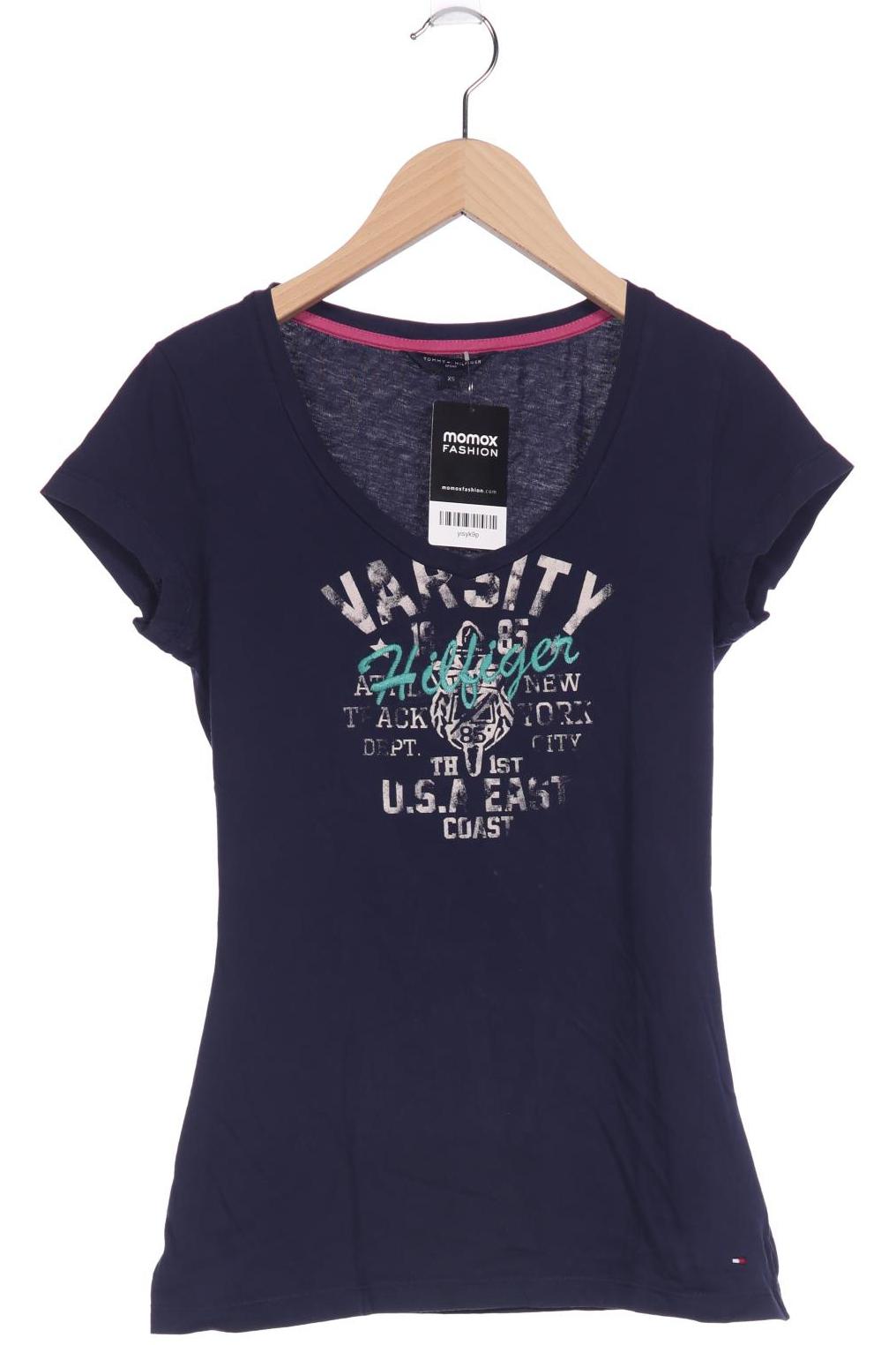 

Tommy Hilfiger Damen T-Shirt, marineblau, Gr. 34