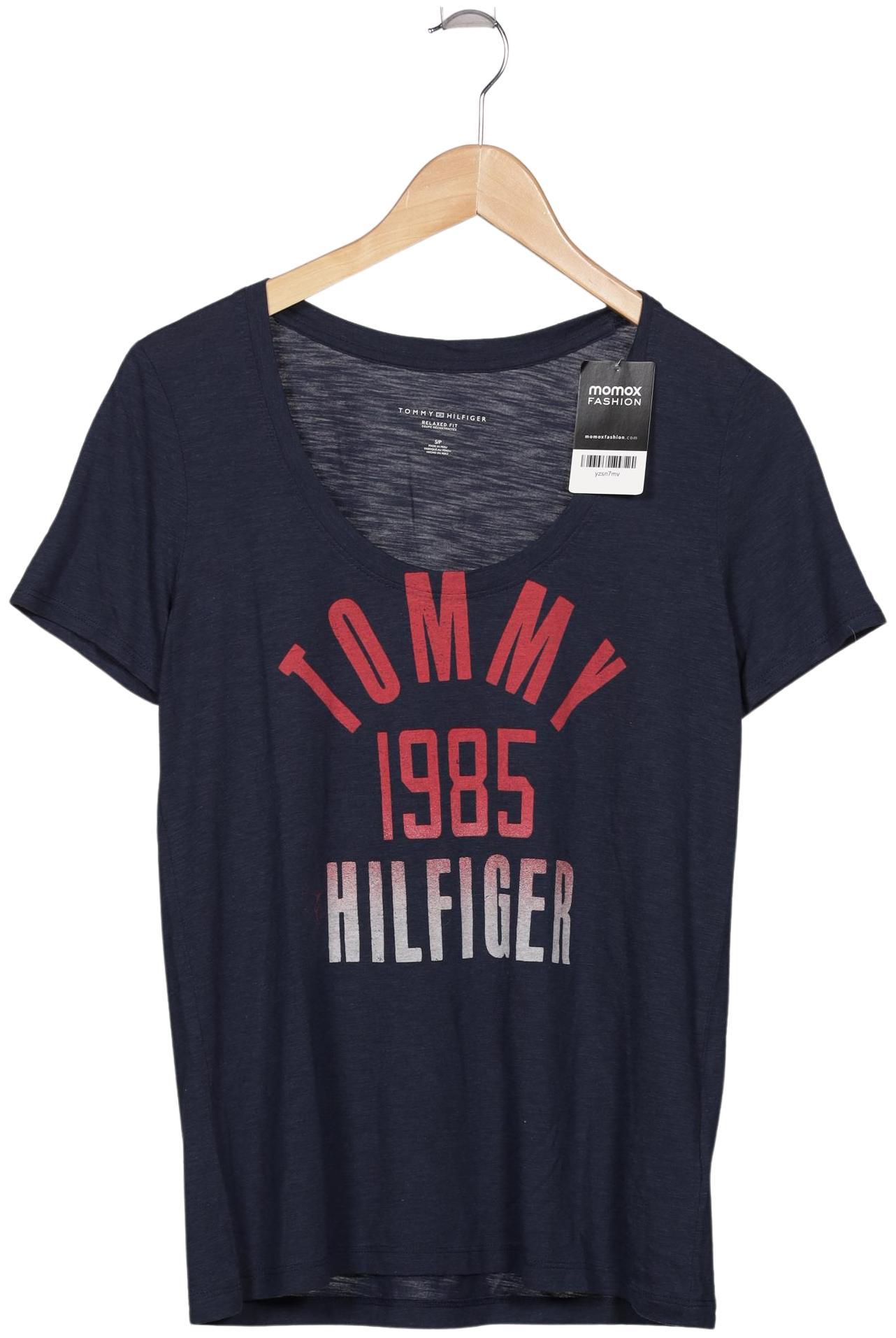 

Tommy Hilfiger Damen T-Shirt, marineblau, Gr. 36