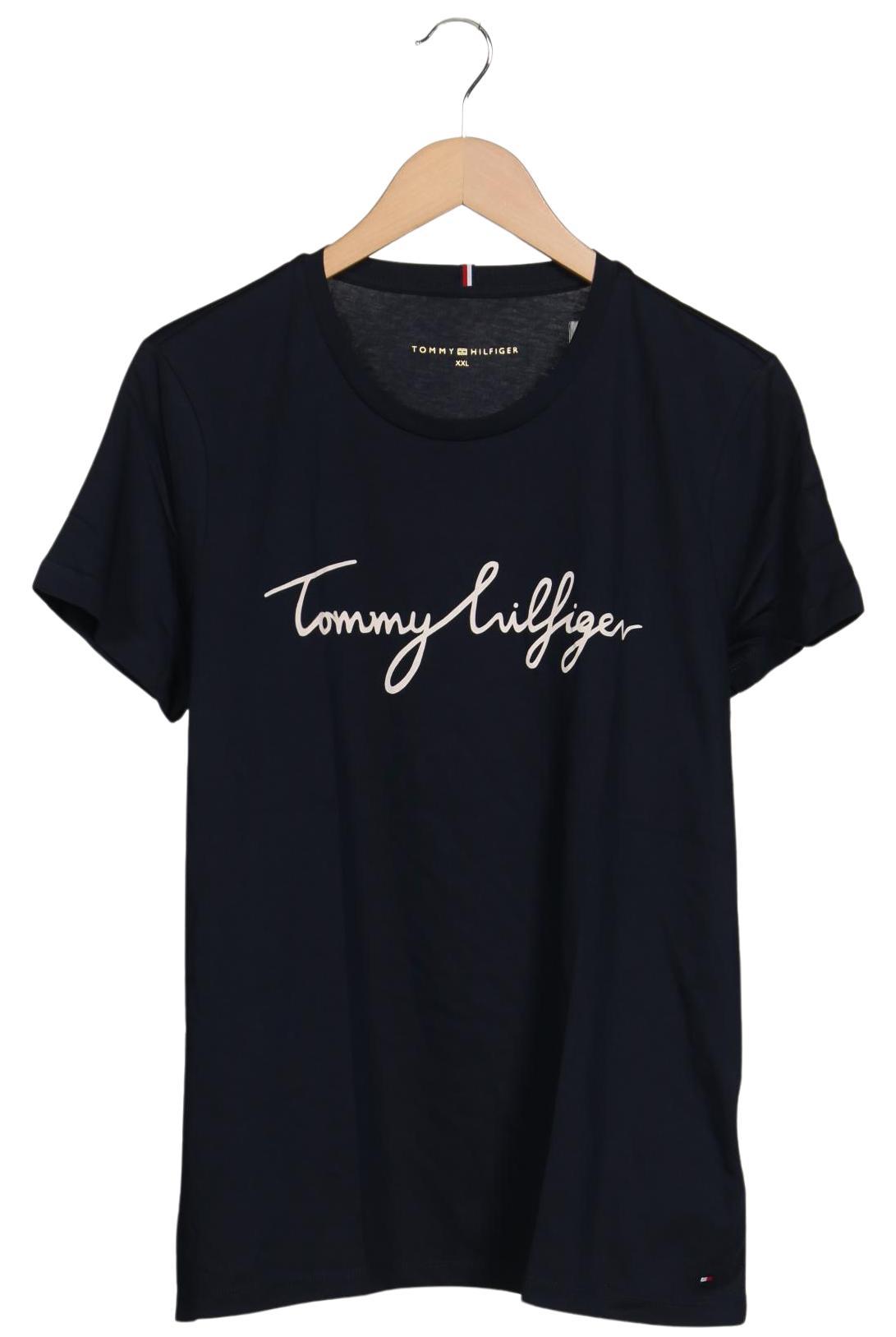 

Tommy Hilfiger Damen T-Shirt, marineblau, Gr. 46