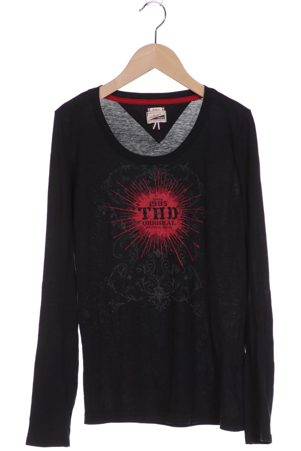 

Tommy Hilfiger Denim Damen Langarmshirt, schwarz, Gr. 38