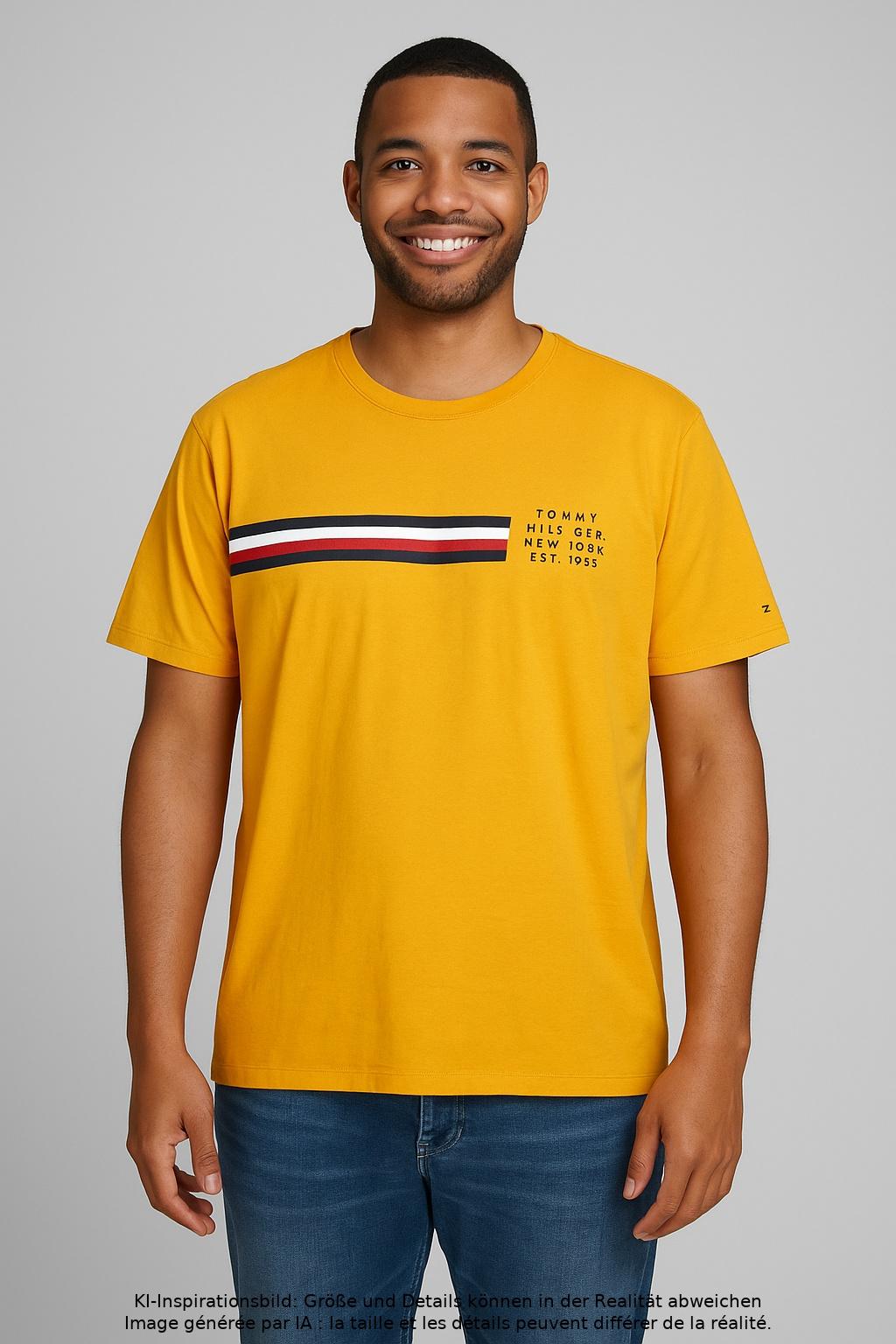 

Tommy Hilfiger Herren T-Shirt, gelb, Gr. 54