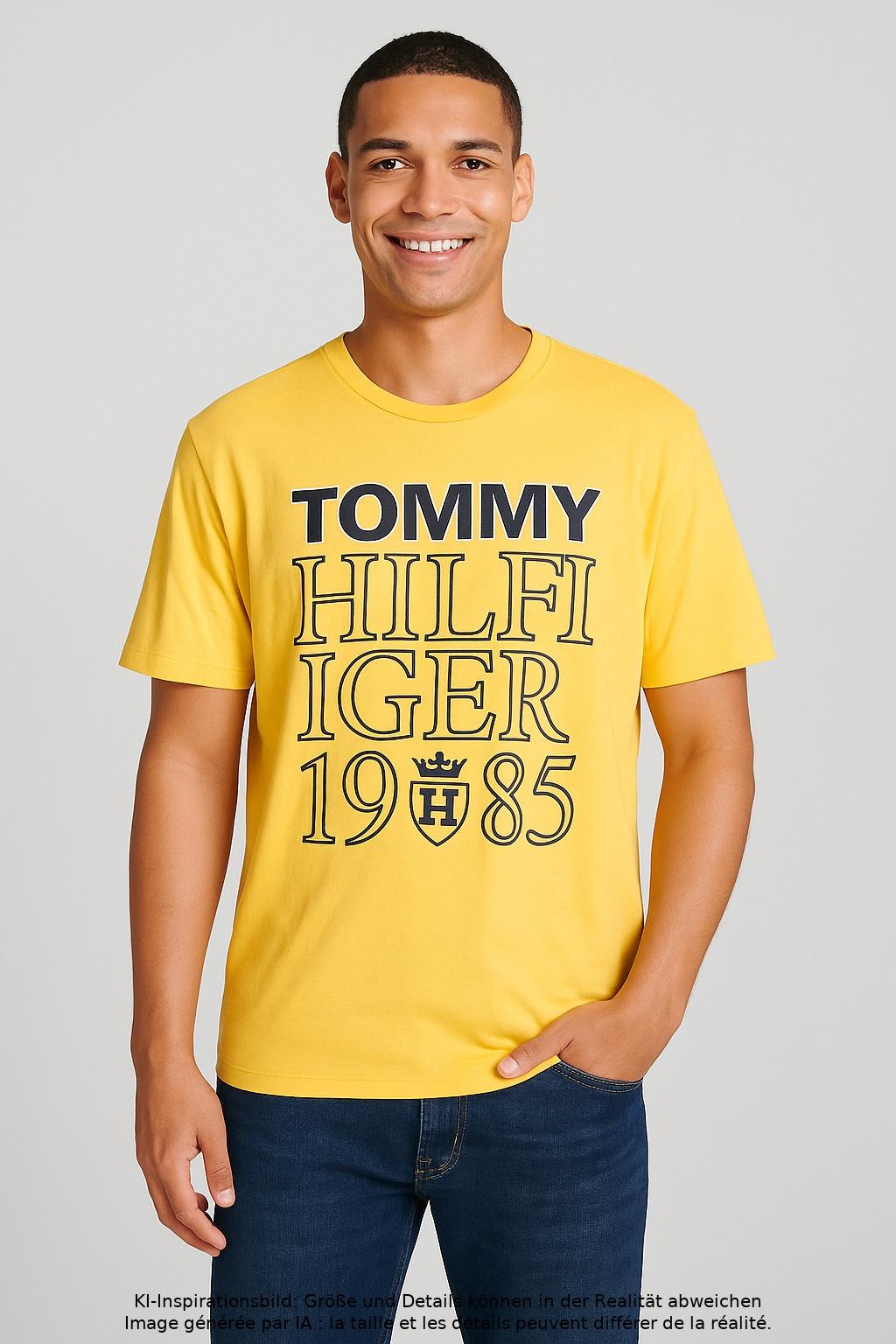 

Tommy Hilfiger Herren T-Shirt, gelb, Gr. 52