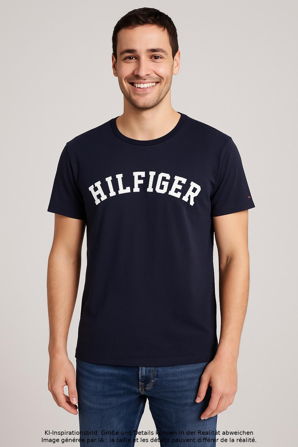 

Tommy Hilfiger Herren T-Shirt, marineblau, Gr. 52