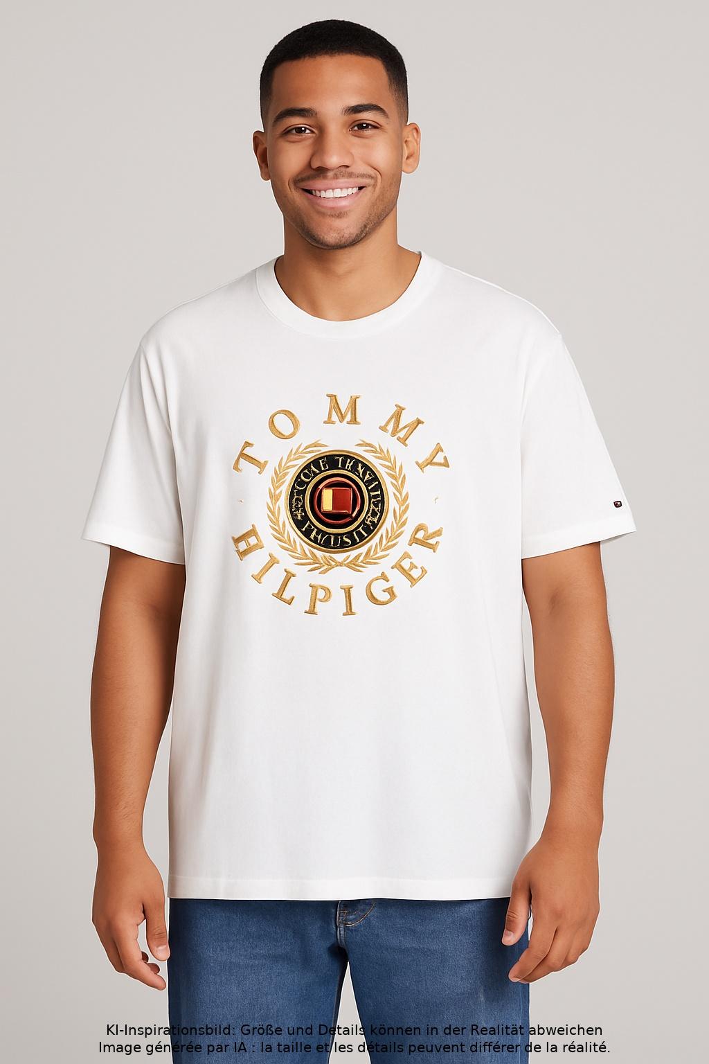 

Tommy Hilfiger Herren T-Shirt, weiß, Gr. 56