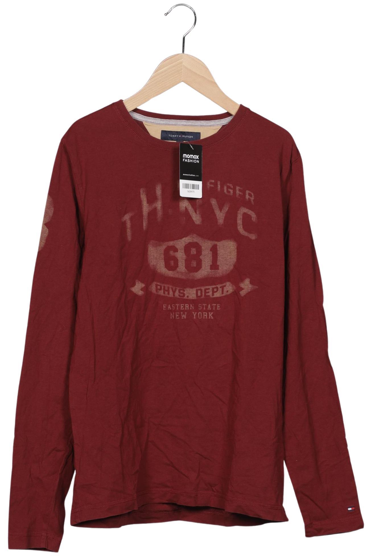 

Tommy Hilfiger Herren Langarmshirt, bordeaux, Gr. 46