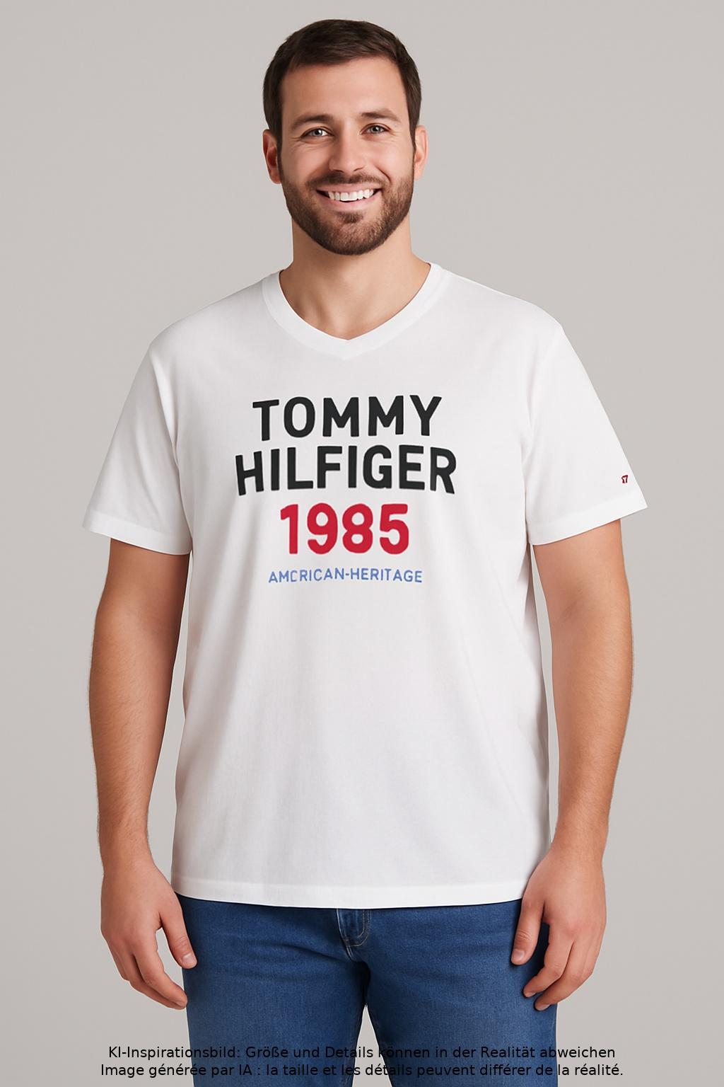

Tommy Hilfiger Herren T-Shirt, weiß, Gr. 56
