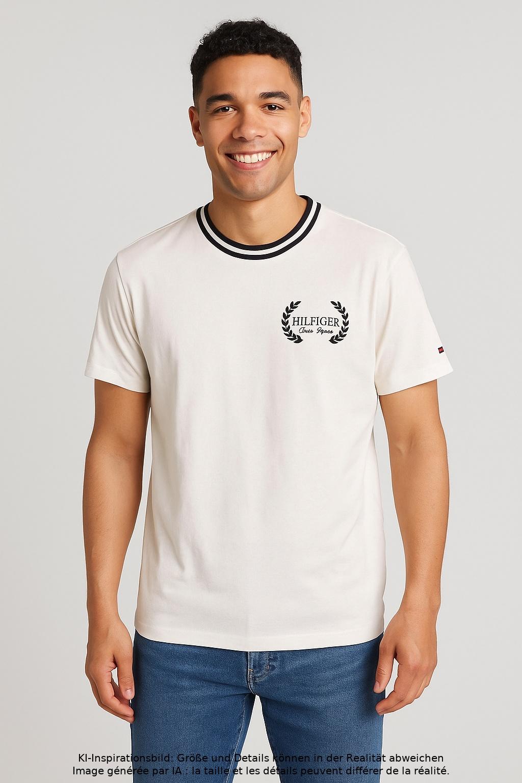 Thumbnail - Tommy Hilfiger Herren T-Shirt, cremeweiß, Gr. 46