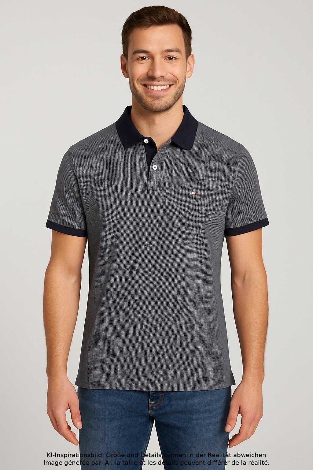 

Tommy Hilfiger Herren Poloshirt, marineblau, Gr. 48