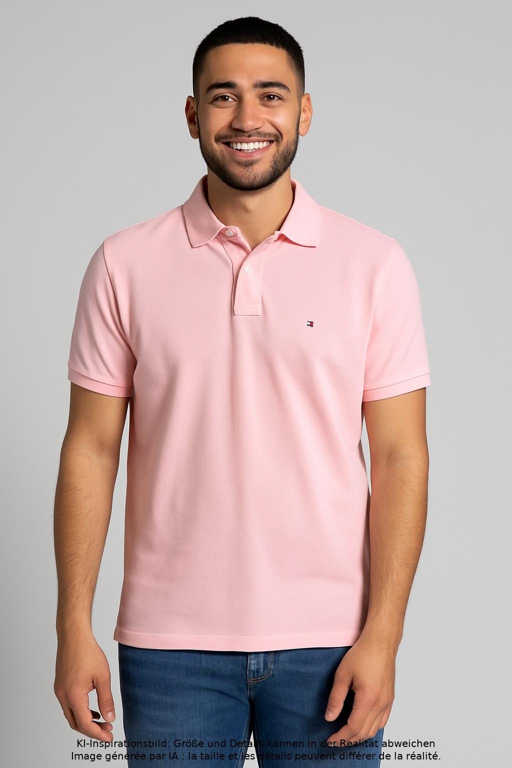 

Tommy Hilfiger Herren Poloshirt, pink, Gr. 48
