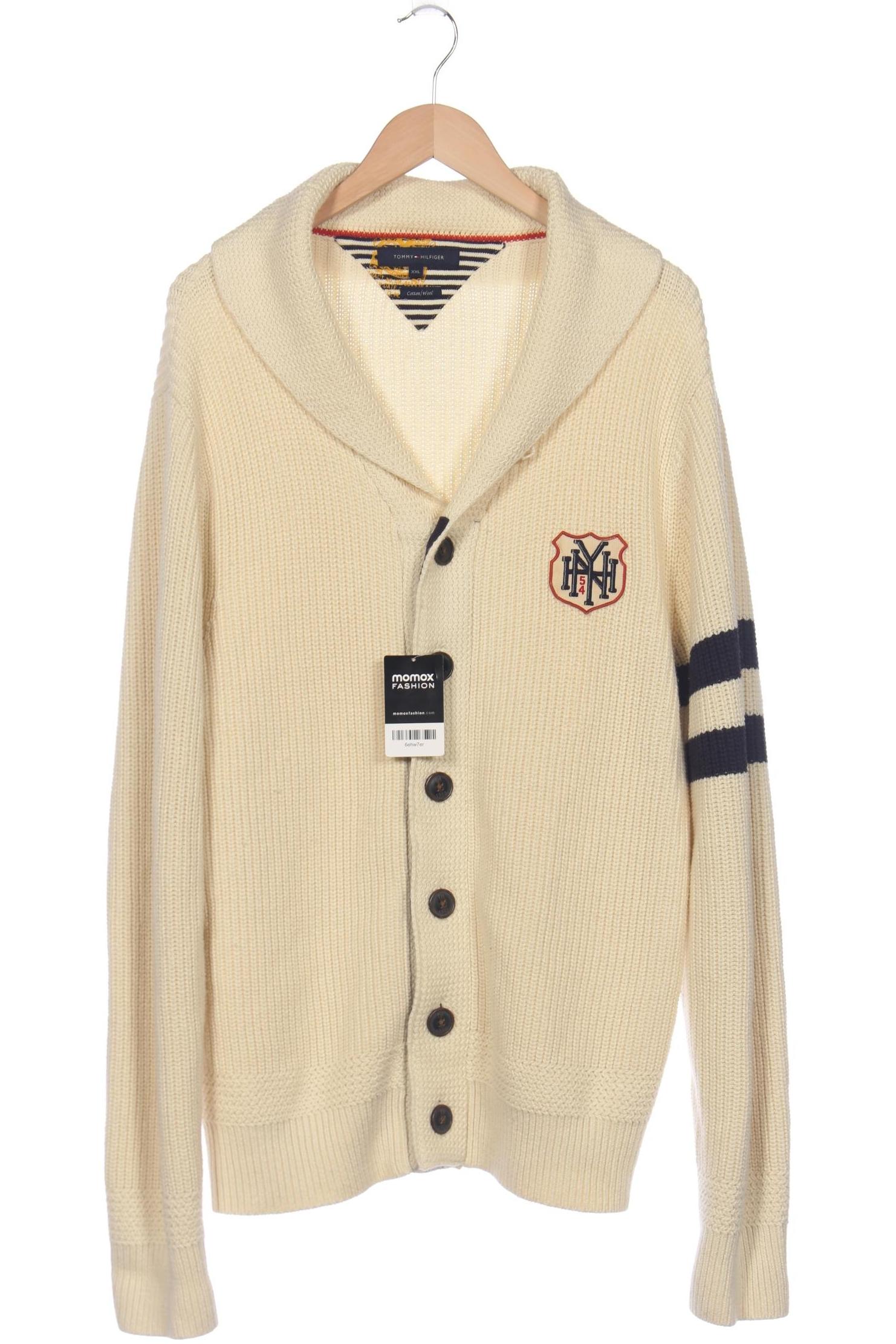 

Tommy Hilfiger Herren Strickjacke, cremeweiß, Gr. 56