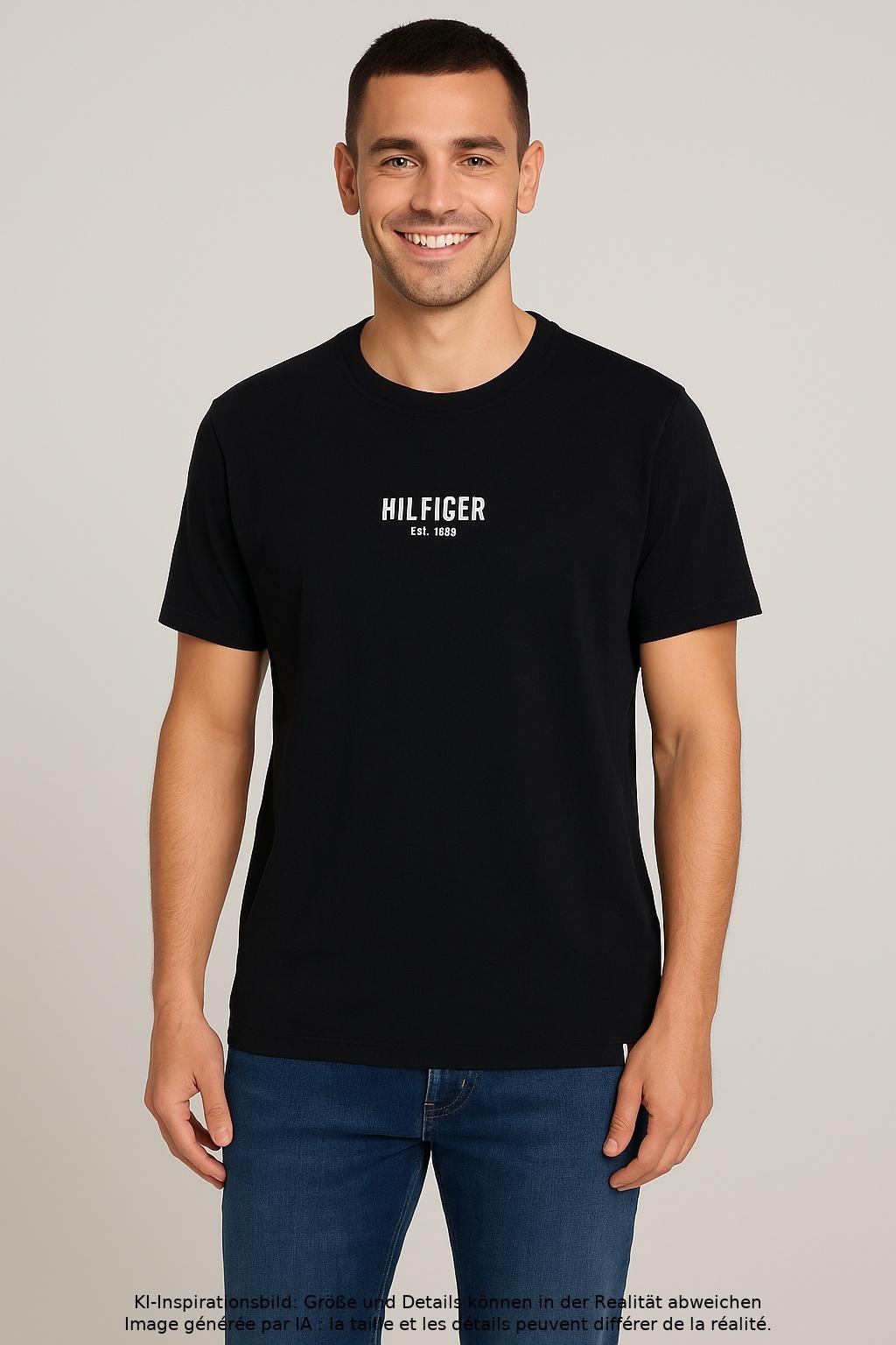 

Tommy Hilfiger Herren T-Shirt, marineblau, Gr. 48