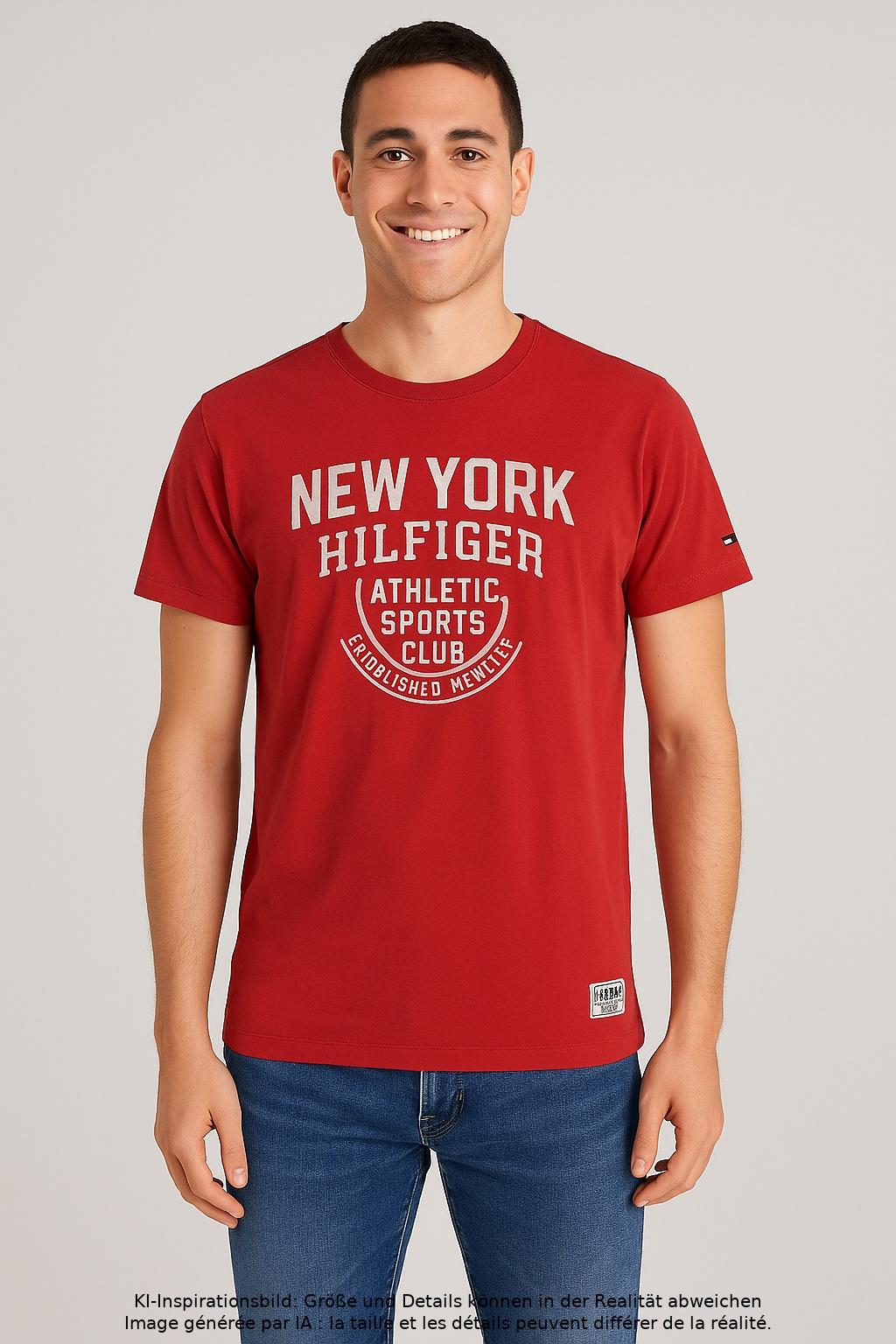 

Tommy Hilfiger Herren T-Shirt, rot, Gr. 46