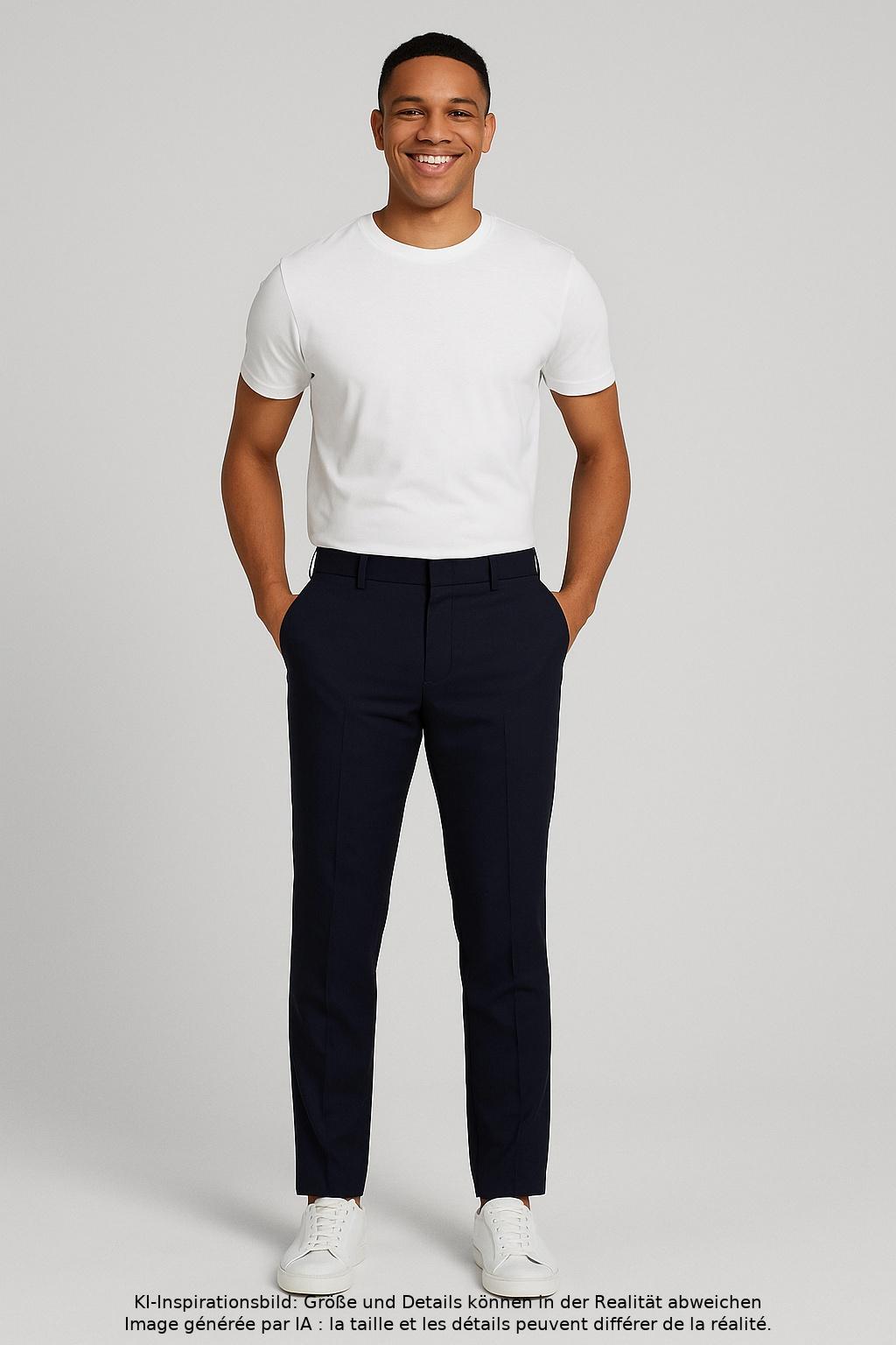 

Tommy Hilfiger Herren Stoffhose, marineblau, Gr. 48