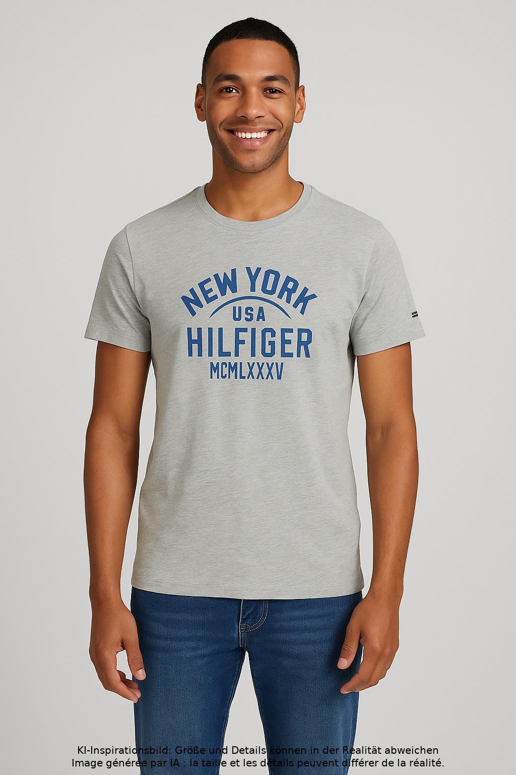 

Tommy Hilfiger Herren T-Shirt, grau, Gr. 48