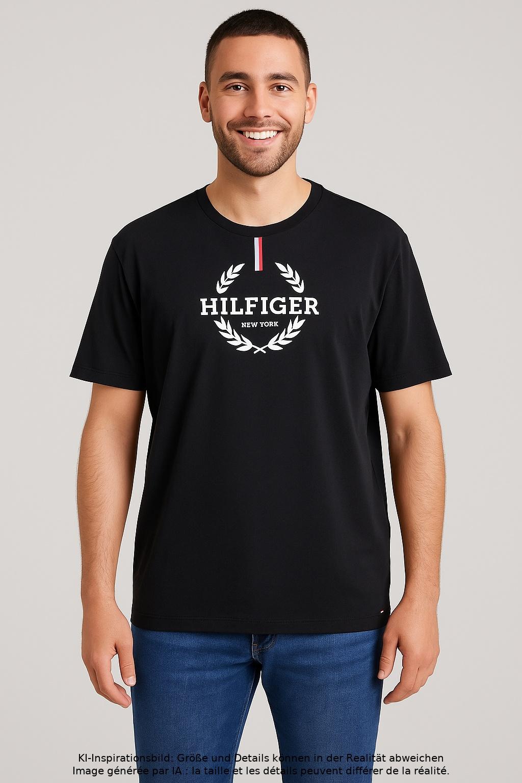 

Tommy Hilfiger Herren T-Shirt, marineblau, Gr. 58