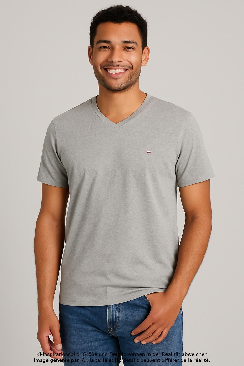 

Tommy Hilfiger Herren T-Shirt, grau, Gr. 54