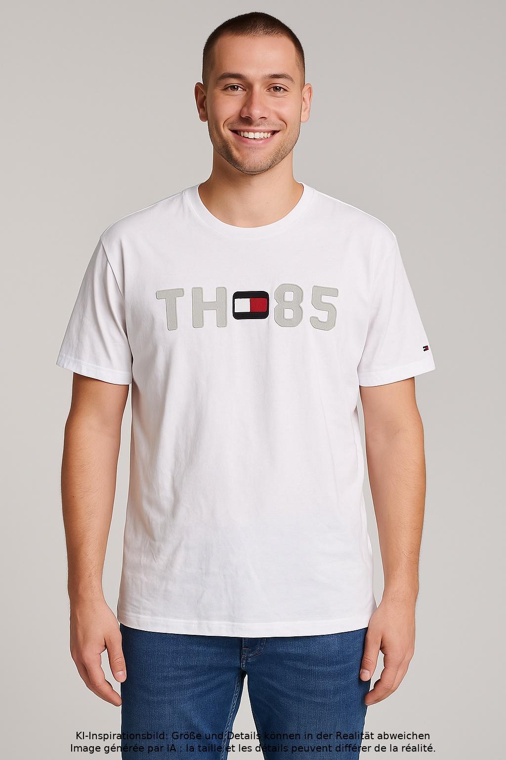 

Tommy Hilfiger Herren T-Shirt, weiß, Gr. 54