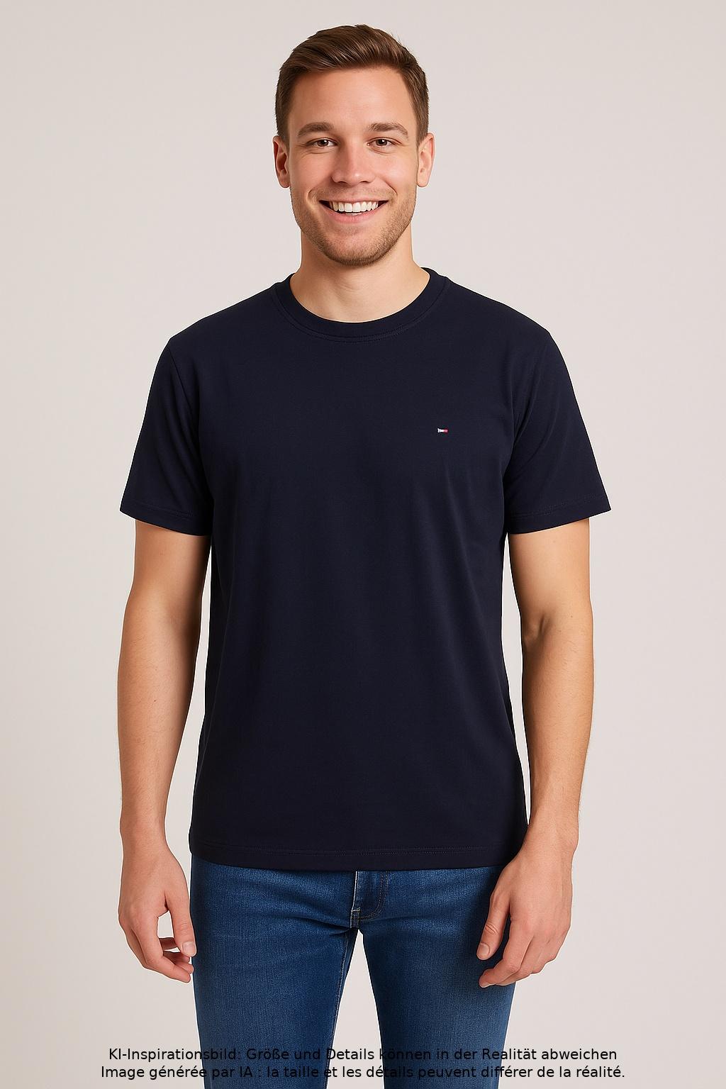 

Tommy Hilfiger Herren T-Shirt, marineblau, Gr. 52