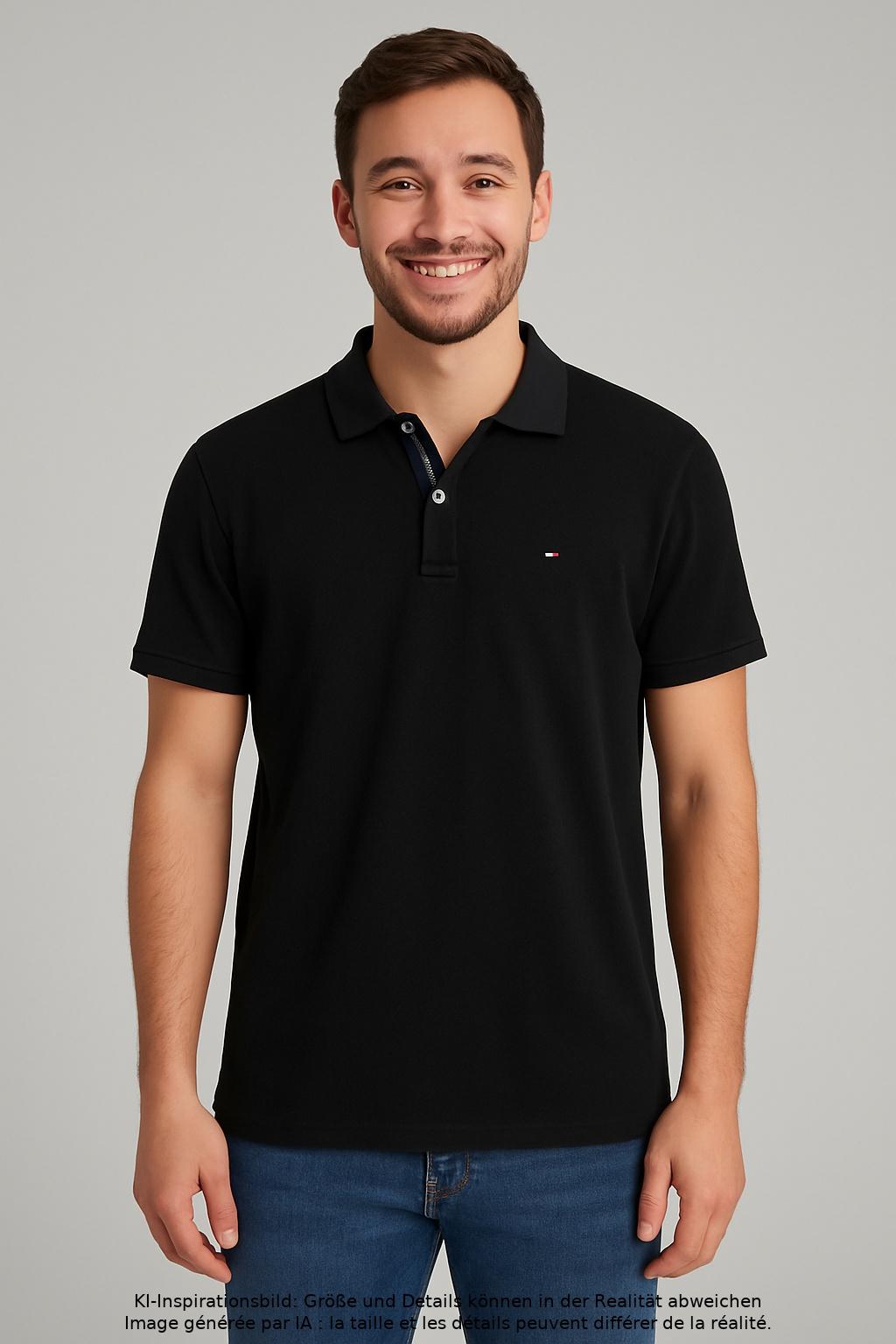 

Tommy Hilfiger Herren Poloshirt, schwarz, Gr. 48
