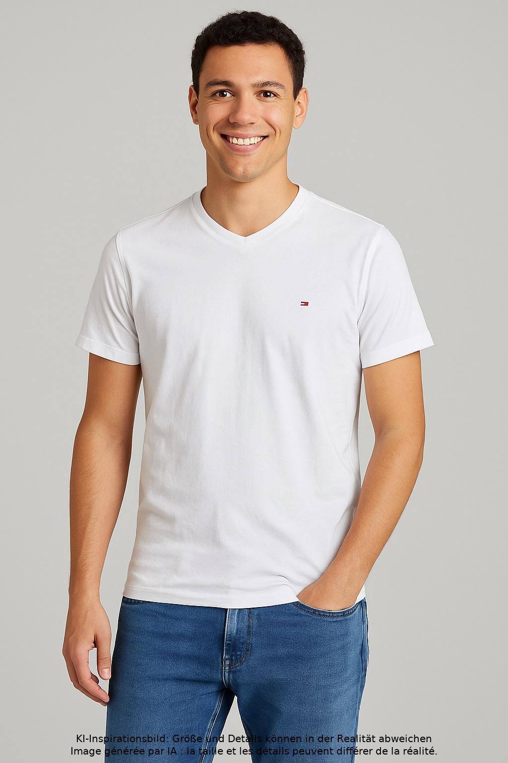 

Tommy Hilfiger Herren T-Shirt, weiß, Gr. 48