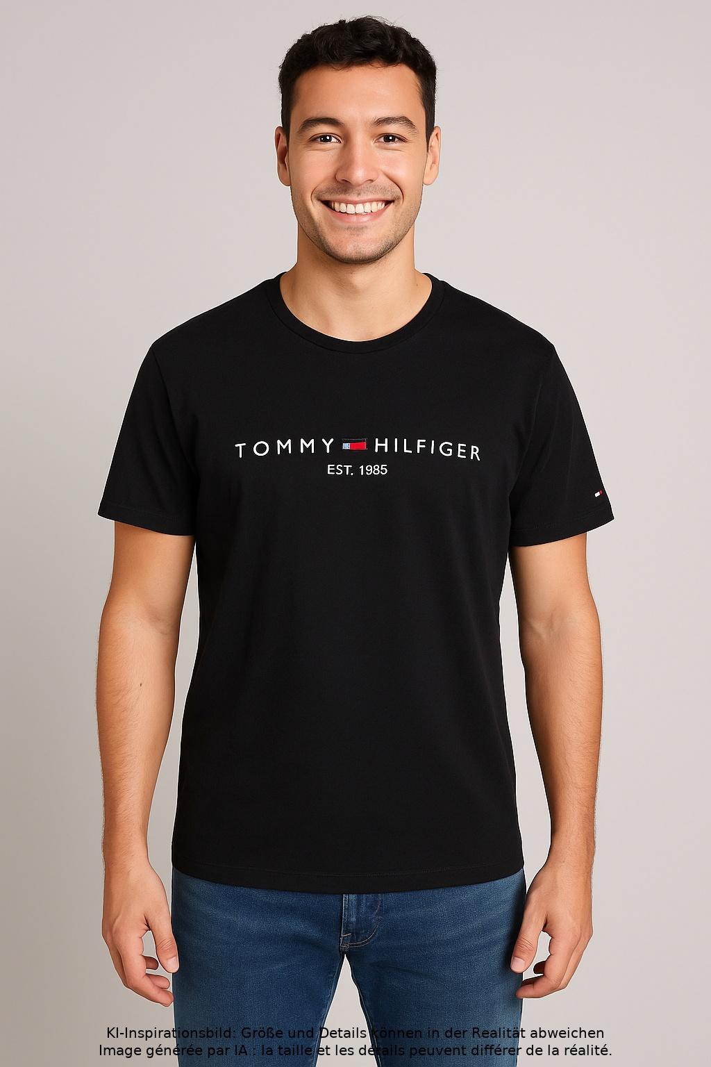 

Tommy Hilfiger Herren T-Shirt, schwarz, Gr. 54