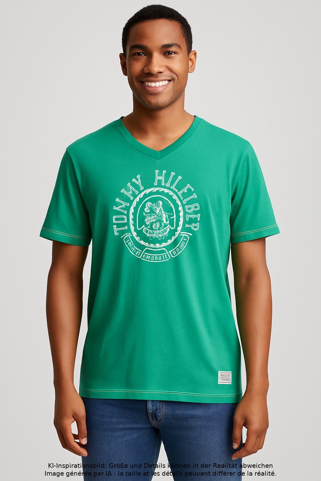 

Tommy Hilfiger Herren T-Shirt, grün, Gr. 54