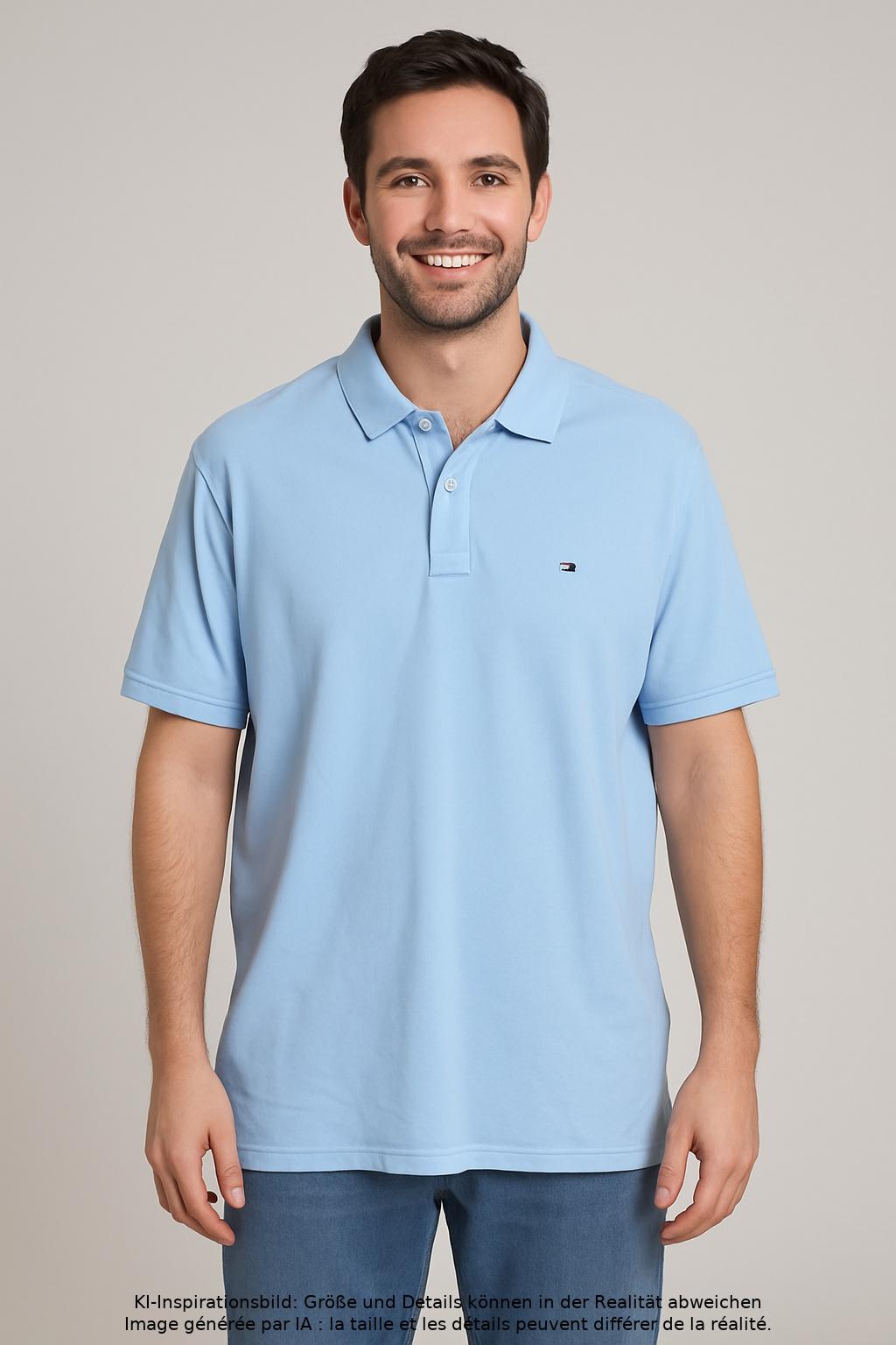

Tommy Hilfiger Herren Poloshirt, hellblau, Gr. 56