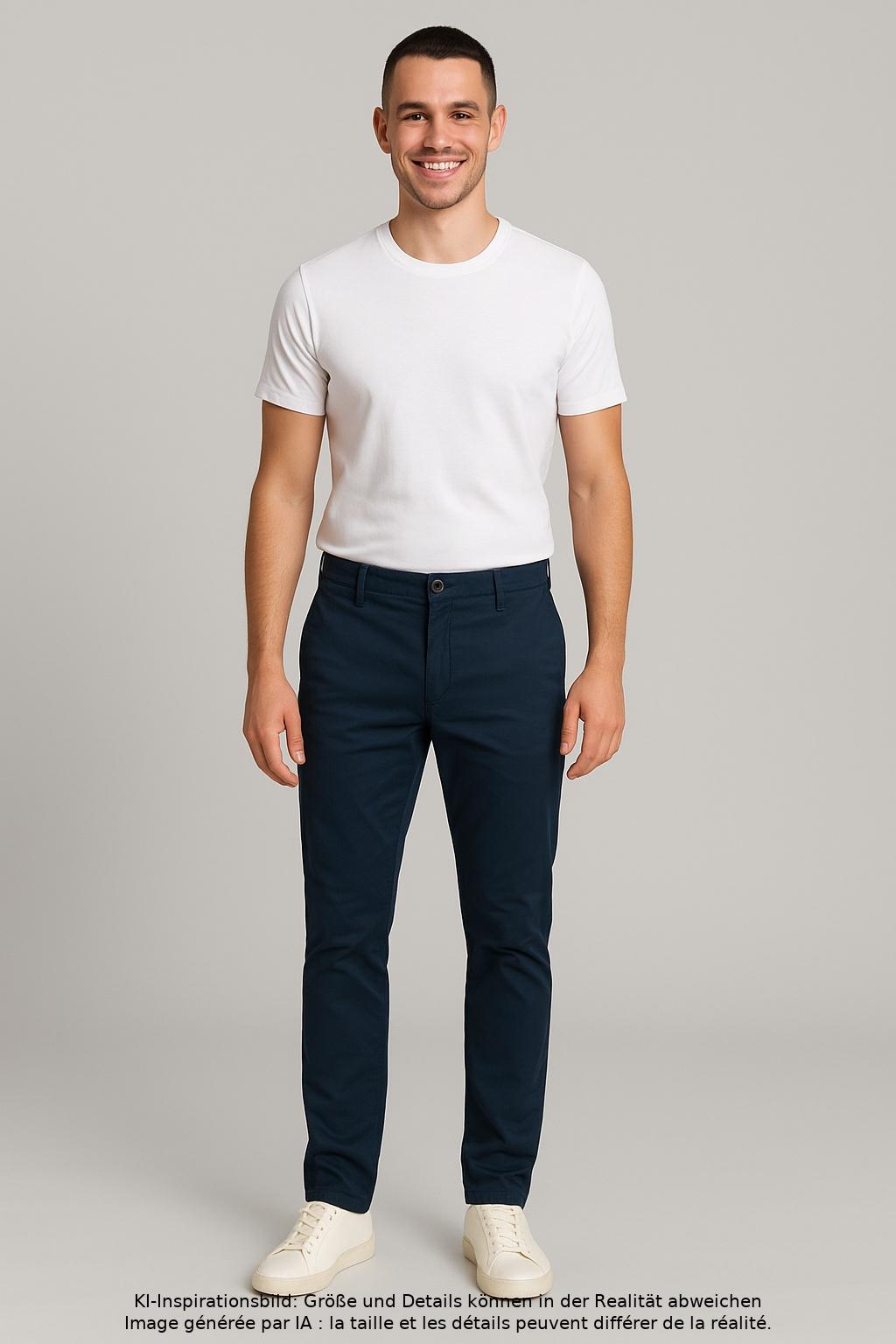 

Tommy Hilfiger Herren Stoffhose, marineblau, Gr. 33