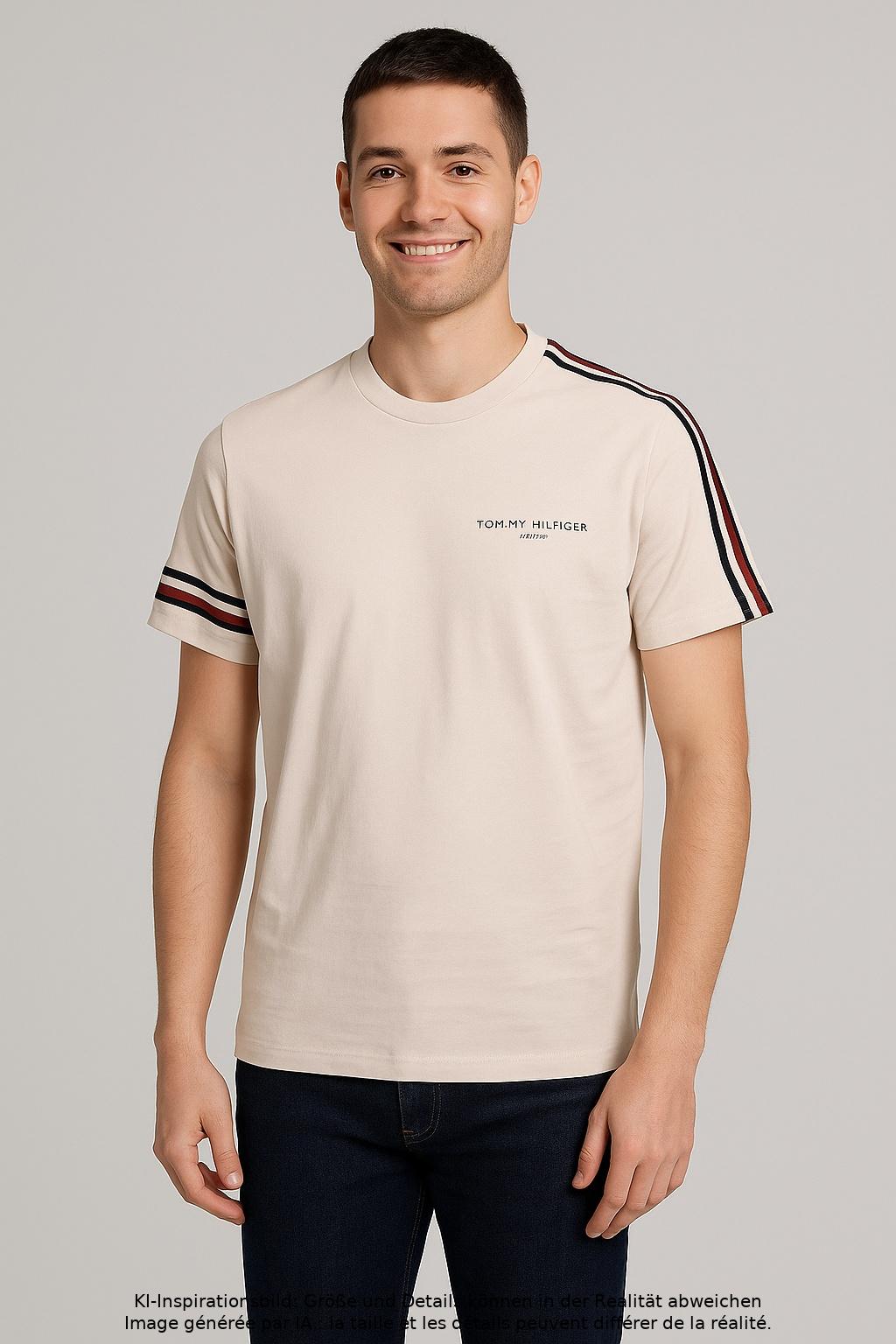 Thumbnail - Tommy Hilfiger Herren T-Shirt, beige, Gr. 46