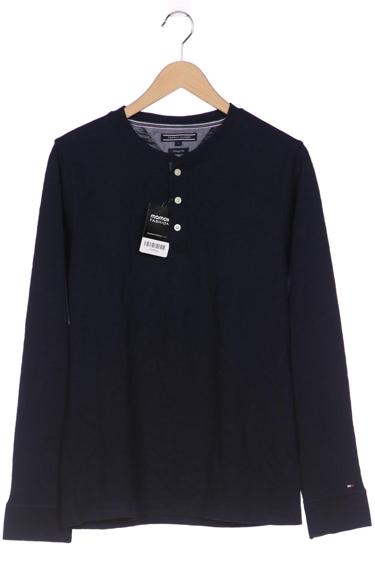 

Tommy Hilfiger Herren Langarmshirt, marineblau