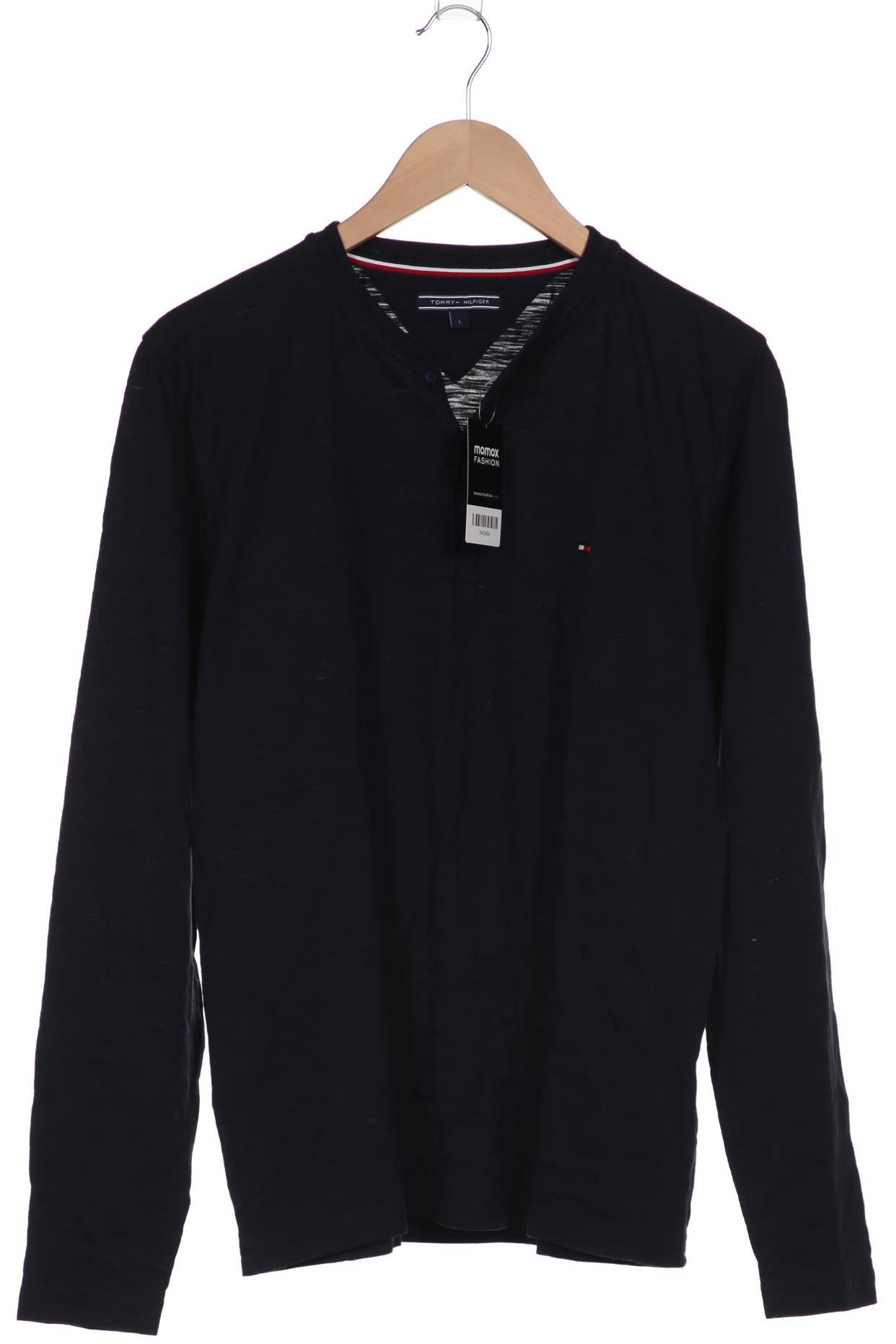 

Tommy Hilfiger Herren Langarmshirt, marineblau