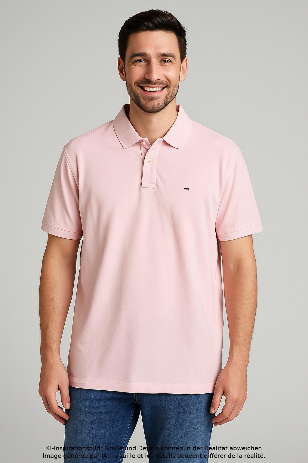 

Tommy Hilfiger Herren Poloshirt, pink, Gr. 56