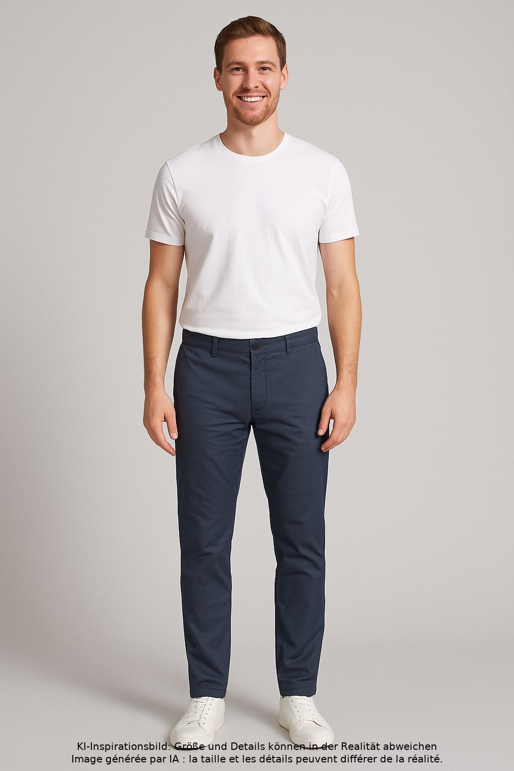 

Tommy Hilfiger Herren Stoffhose, marineblau, Gr. 33