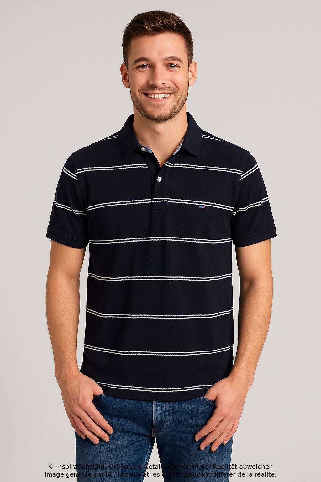 

Tommy Hilfiger Herren Poloshirt, mehrfarbig, Gr. 46