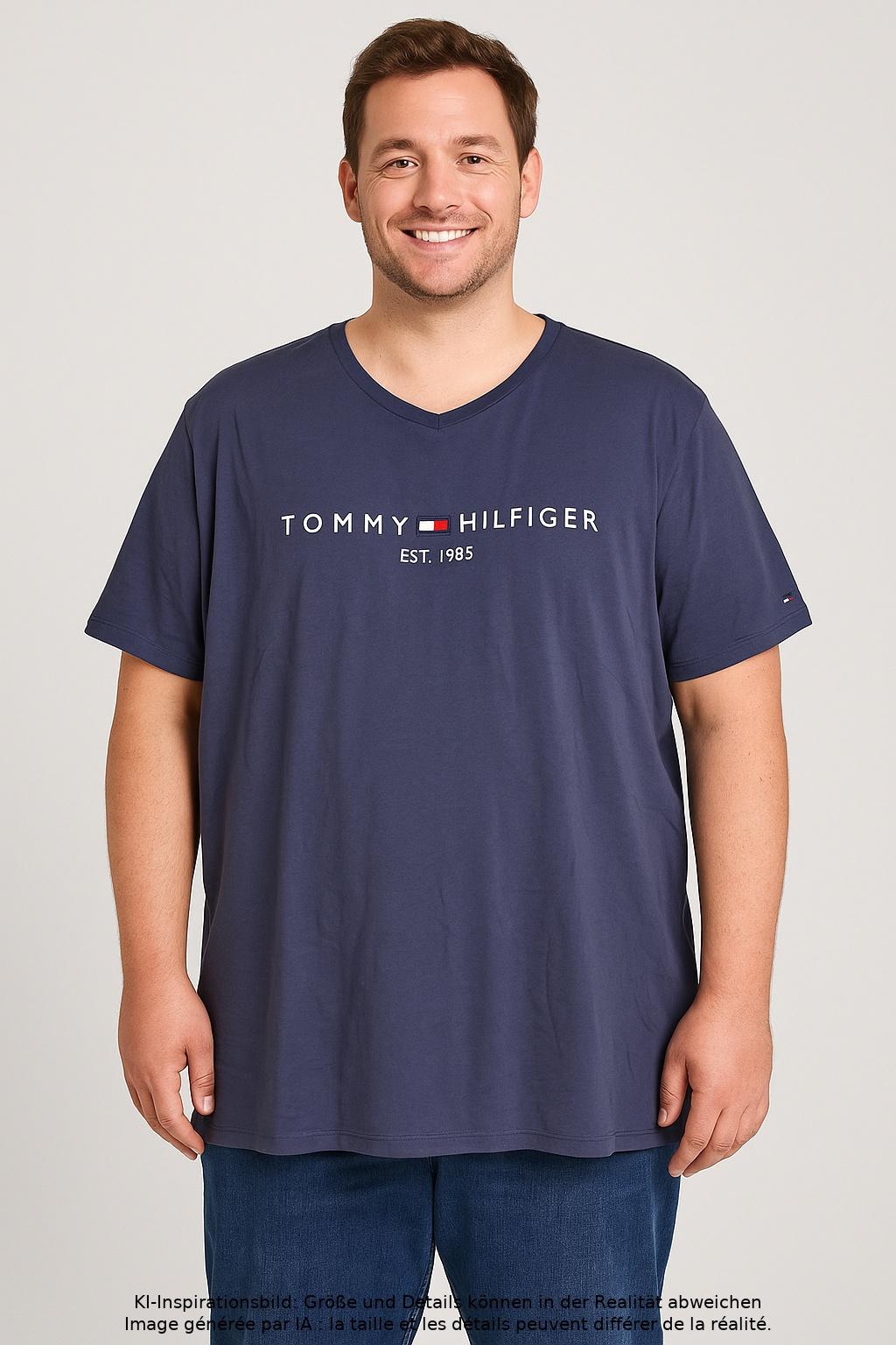 Thumbnail - Tommy Hilfiger Herren T-Shirt, marineblau, Gr. 58