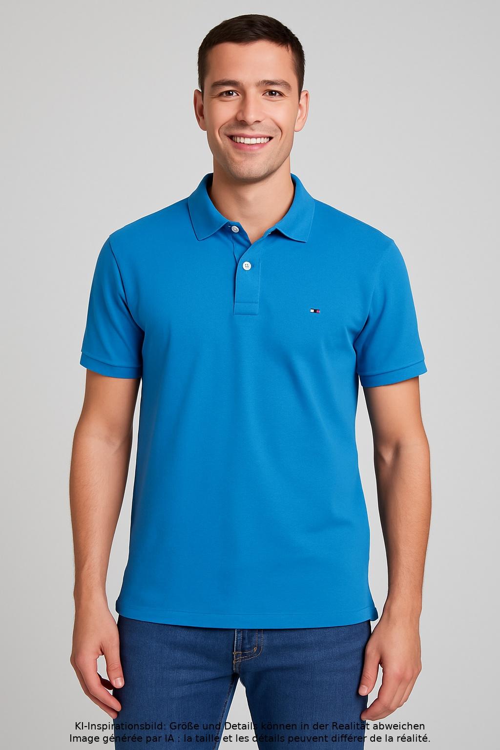 Thumbnail - Tommy Hilfiger Herren Poloshirt, blau, Gr. 56