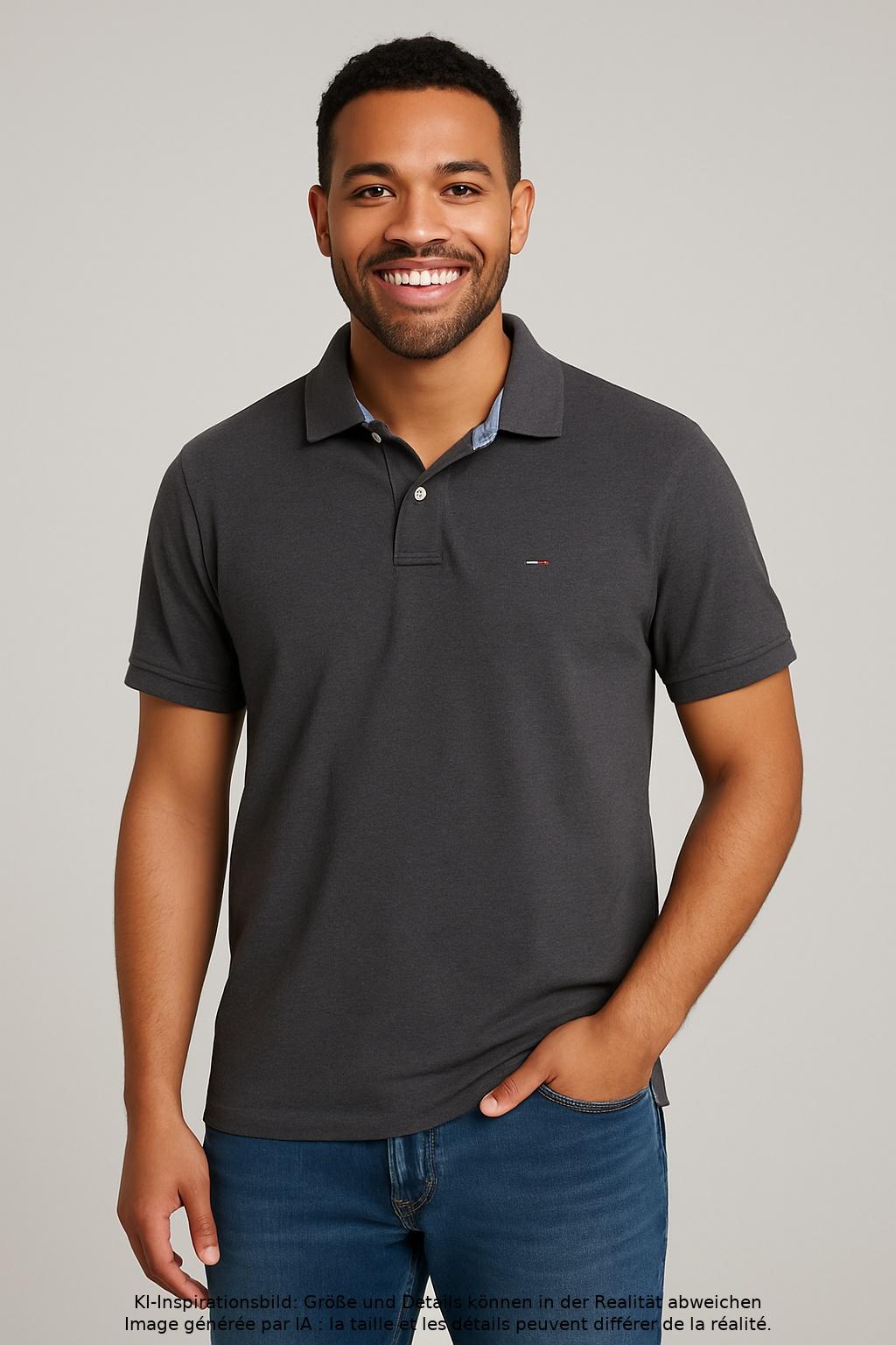 

Tommy Hilfiger Herren Poloshirt, grau, Gr. 48