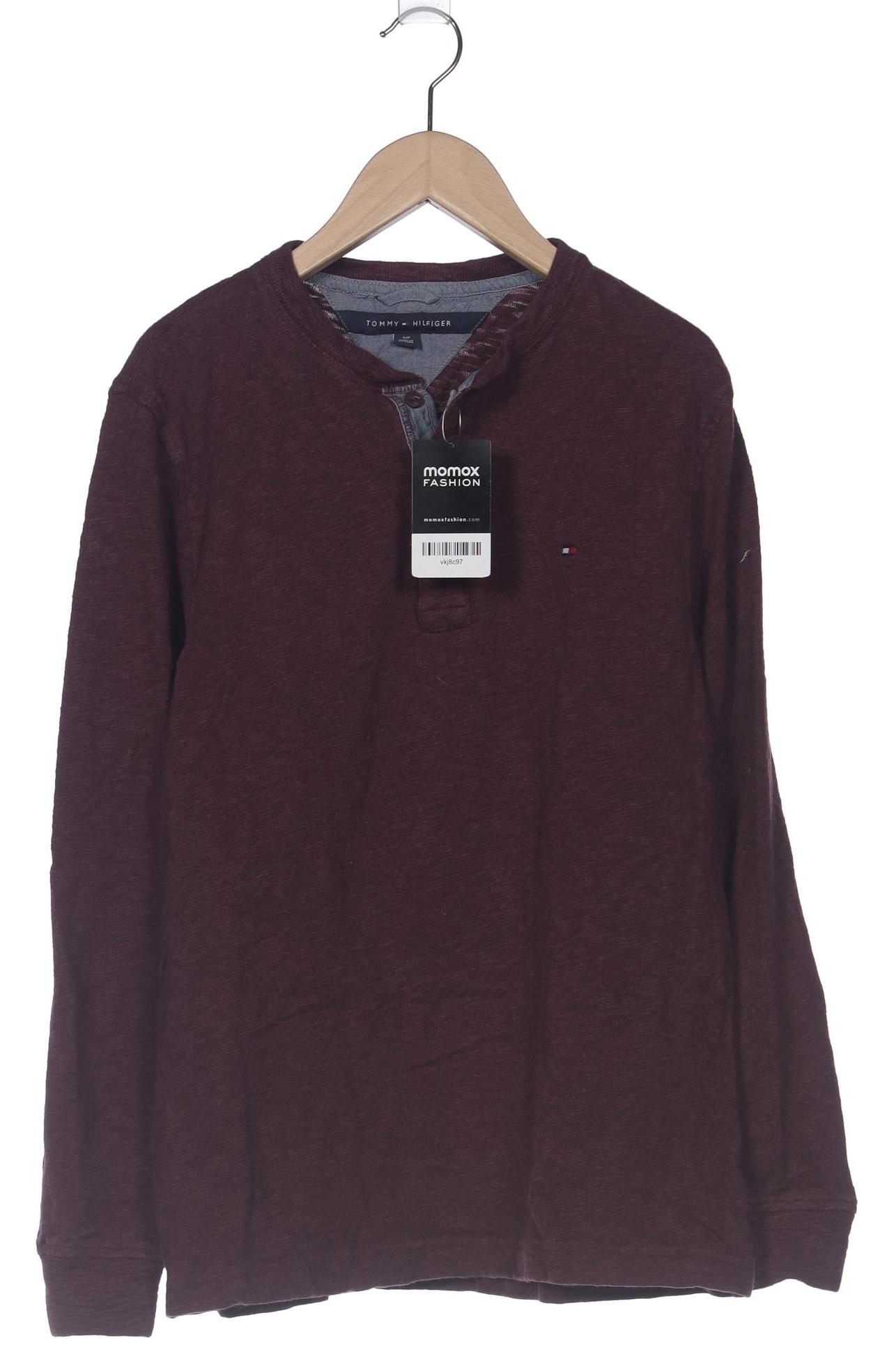 

Tommy Hilfiger Herren Langarmshirt, bordeaux, Gr. 46