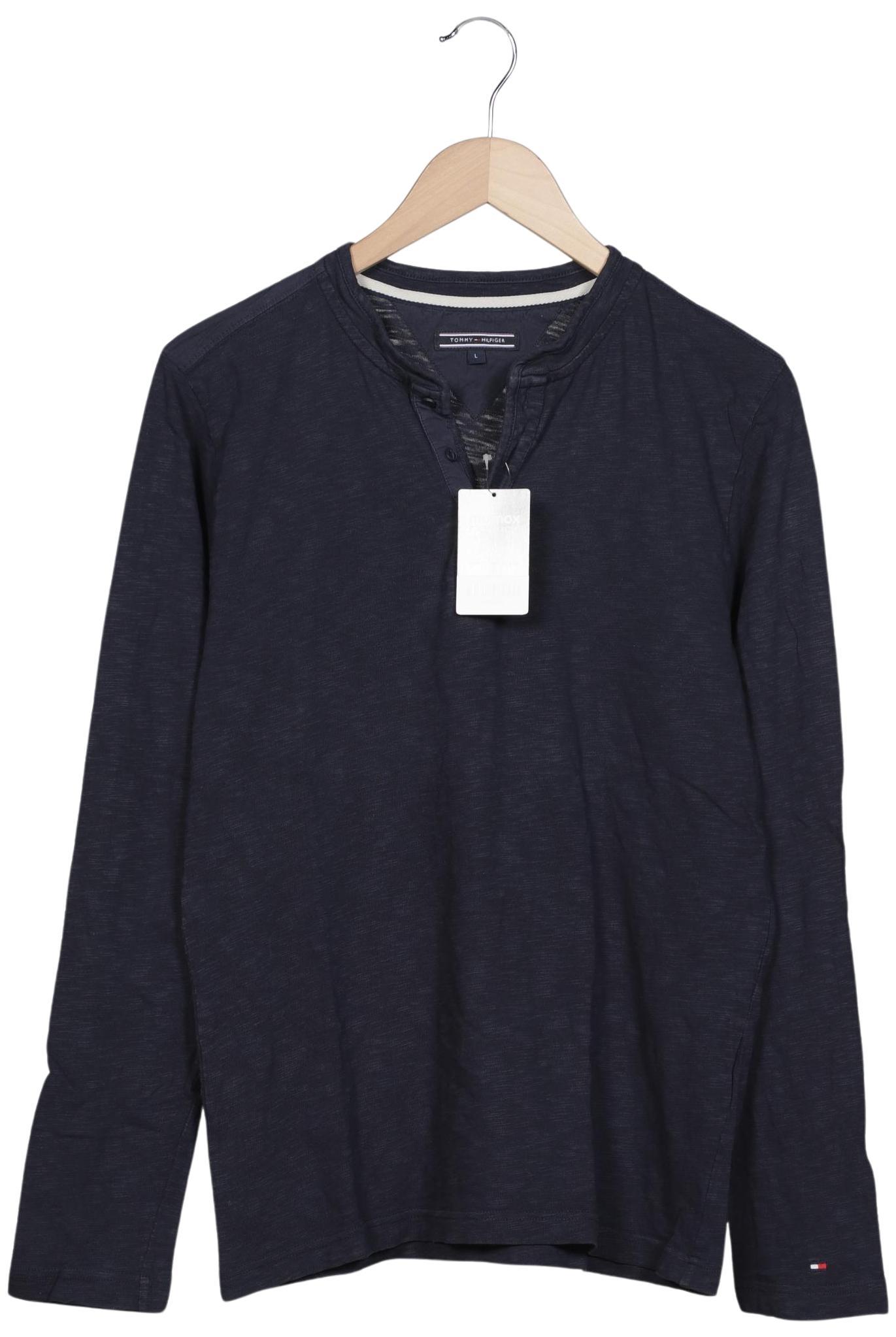 

Tommy Hilfiger Herren Langarmshirt, marineblau, Gr. 52