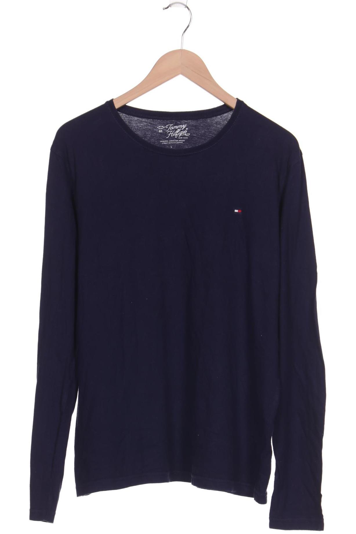 

Tommy Hilfiger Herren Langarmshirt, marineblau