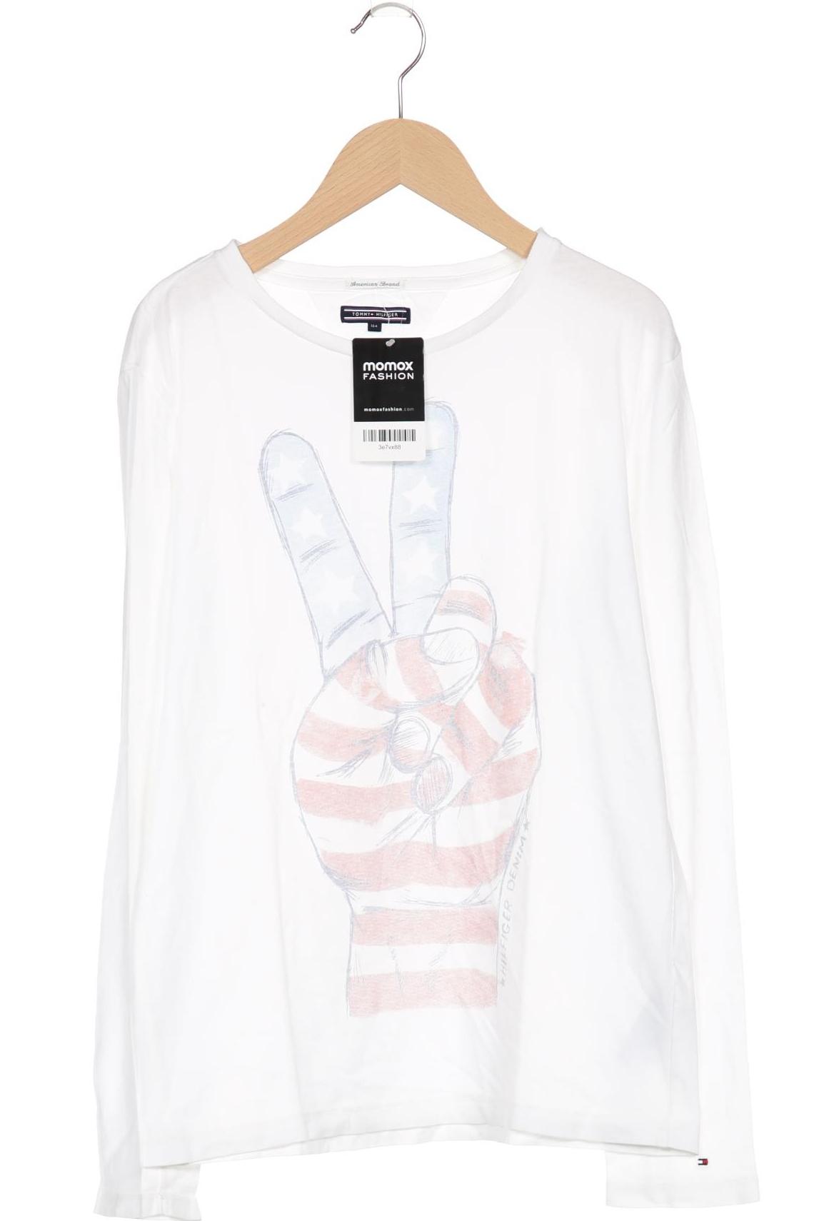 

Tommy Hilfiger Herren Langarmshirt, weiß, Gr. 164