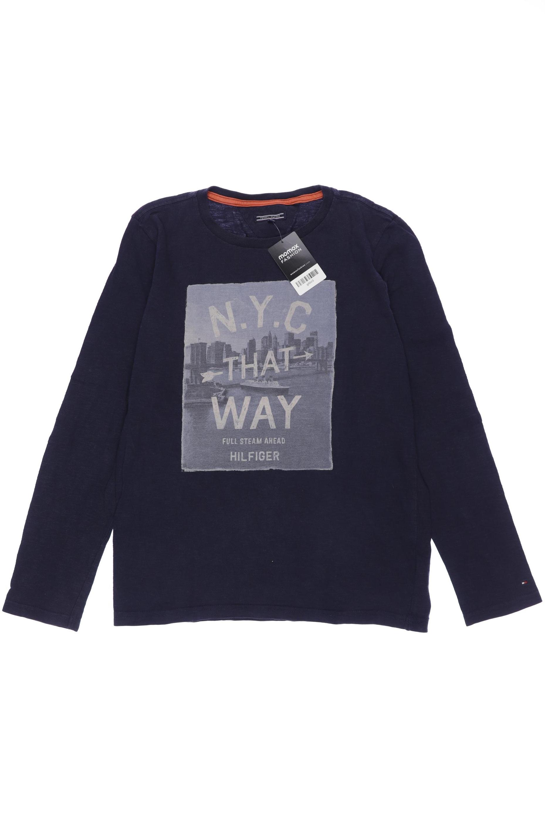 

Tommy Hilfiger Herren Langarmshirt, marineblau, Gr. 176