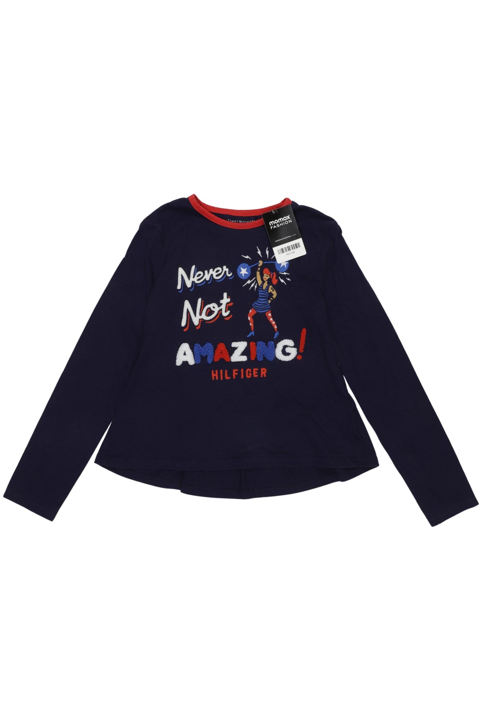 

Tommy Hilfiger Damen Langarmshirt, marineblau, Gr. 158
