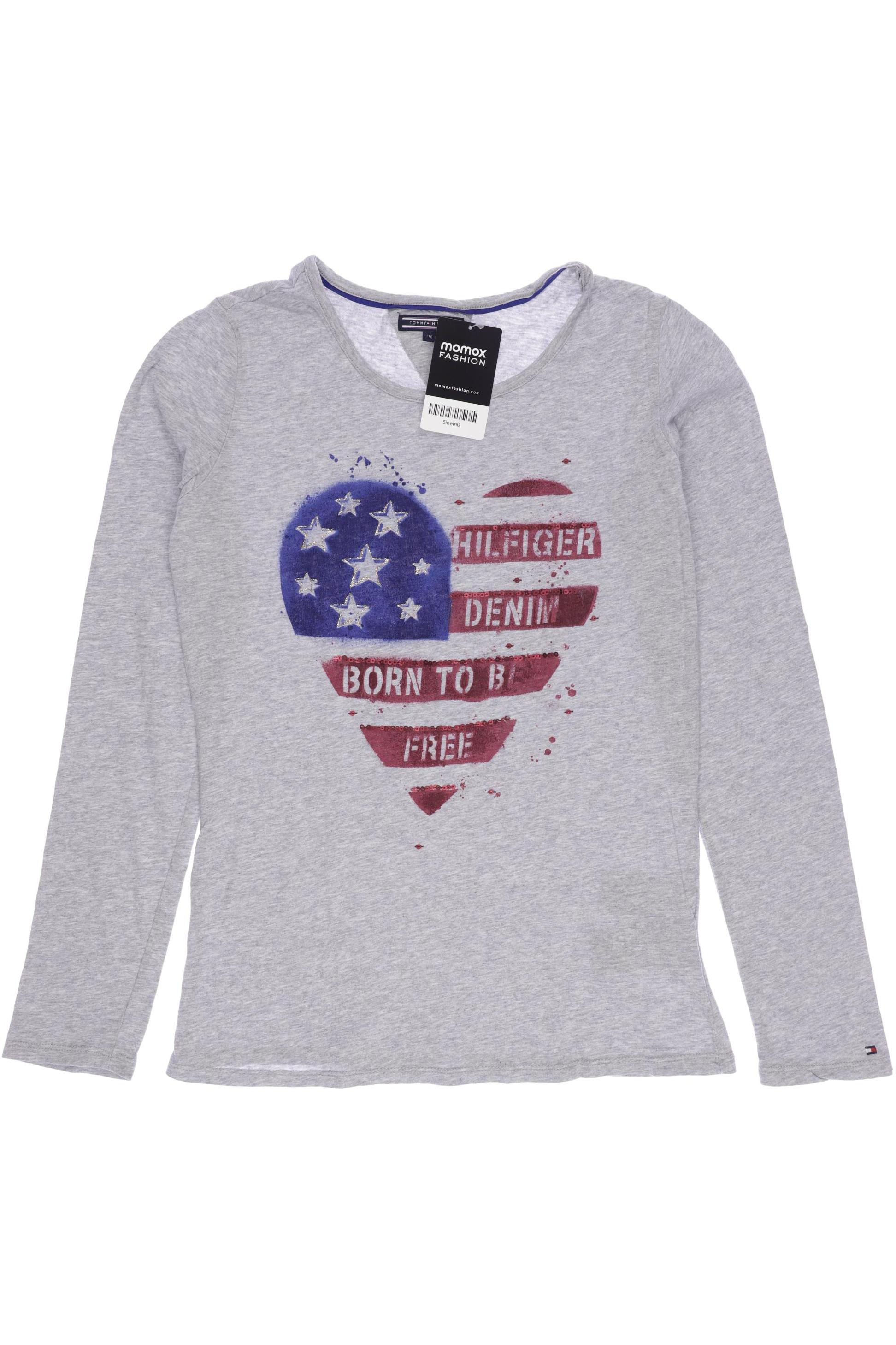 

Tommy Hilfiger Damen Langarmshirt, grau, Gr. 176