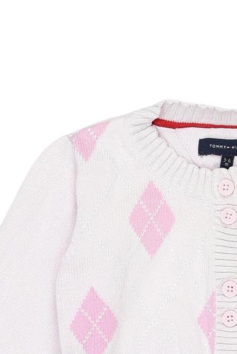 Thumbnail - Tommy Hilfiger Mädchen Strickjacke, pink, Gr. 62