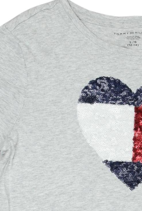 Thumbnail - Tommy Hilfiger Mädchen T-Shirt, grau, Gr. 164